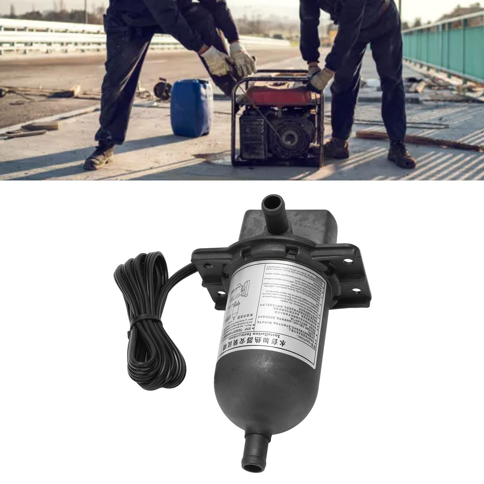 Airshi Calentador de Refrigerante del Generador Diésel Calentador de Chaqueta de Agua del Motor de Alta Eficiencia 1500 W A Prueba de Golpes 6.3A para la Industria (240V)