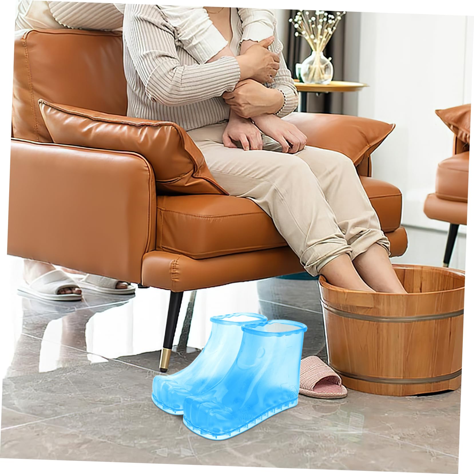 Vasca Per Pediluvio Spa Per Piedi Secchio Plastica Trasparente Per Pedicure Casa Rilassante e Facile