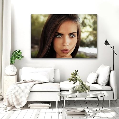 Miniatura 5 de PENCHAIN Póster de Marlen Álvarez - Póster artístico para decoración de pared, lienzo para dormitorio, 08 x 12 pulgadas (7.9 x 11.8 in) estilo marco