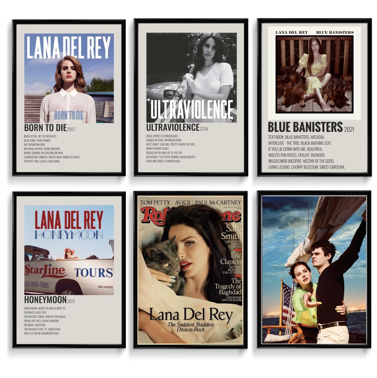Arctic Monkeys Wall Art Set - 6 Iconic Posters -7