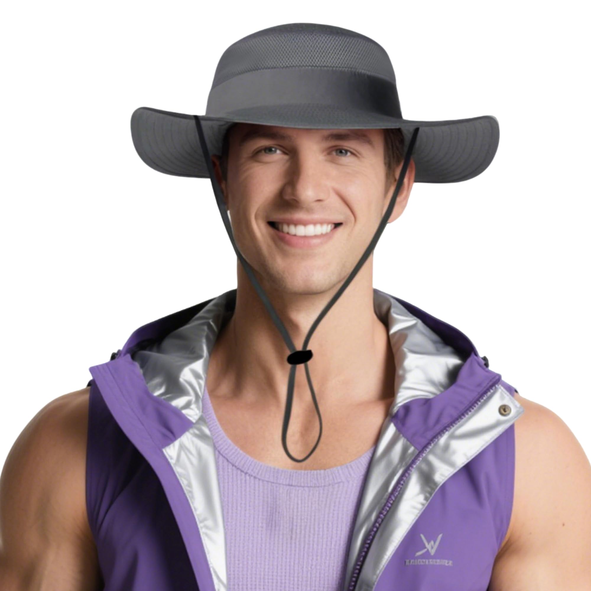 Homme Femme Chapeau Soleil Pliable UPF 50+ Anti UV Vacances Alpinisme Outdoor Étanche Chapeau de Voyage Safari Casquette Unisexe Bucket Hat Chapeau de Pêche