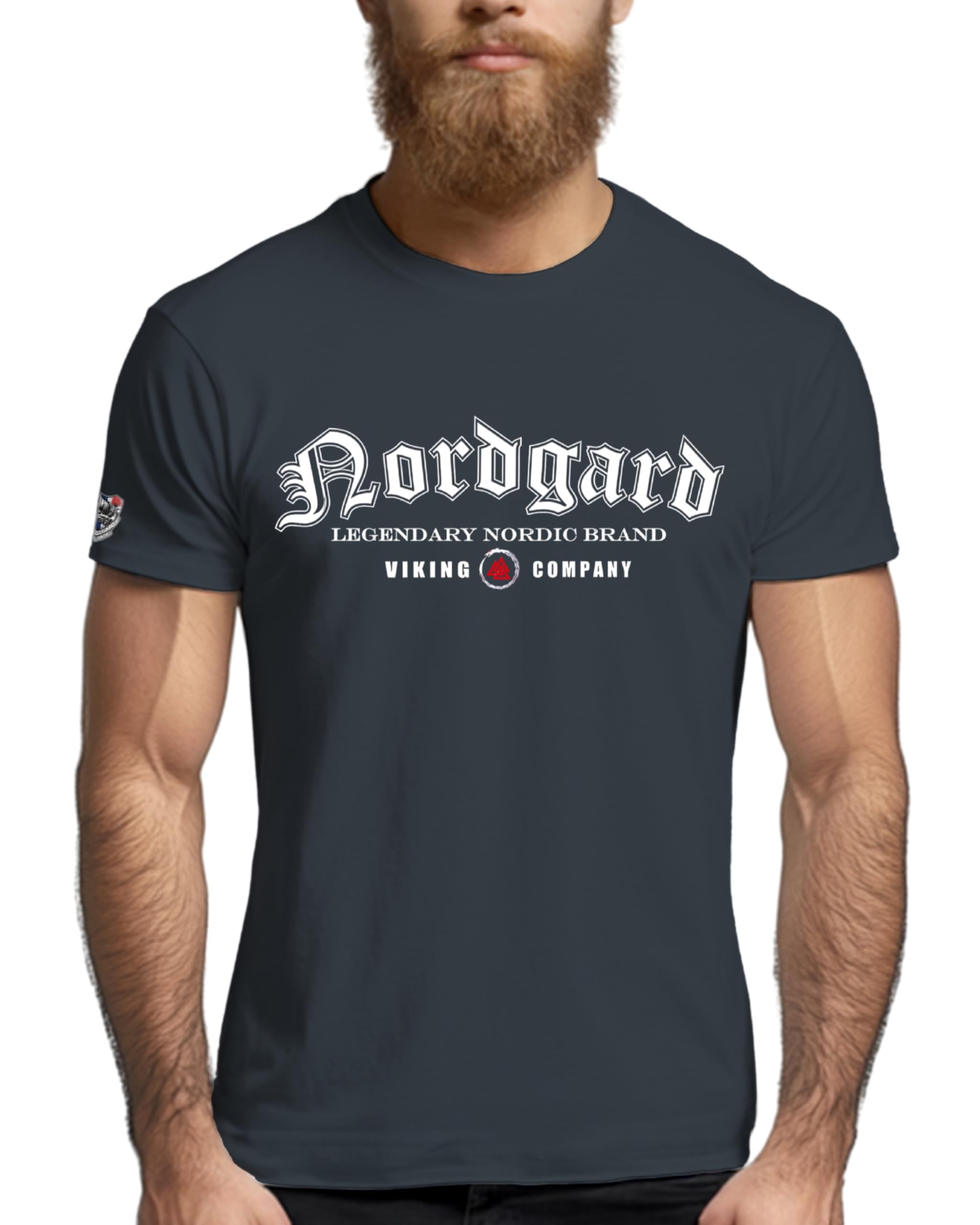 NORDGARD Viking T-Shirt Legendary I Herren Tshirt aus 100% Baumwolle I Wikinger T-Shirt I Shirt nordische Mythologie I Ideal für Freizeit & Sport I Oeko-TEX Zertifiziert