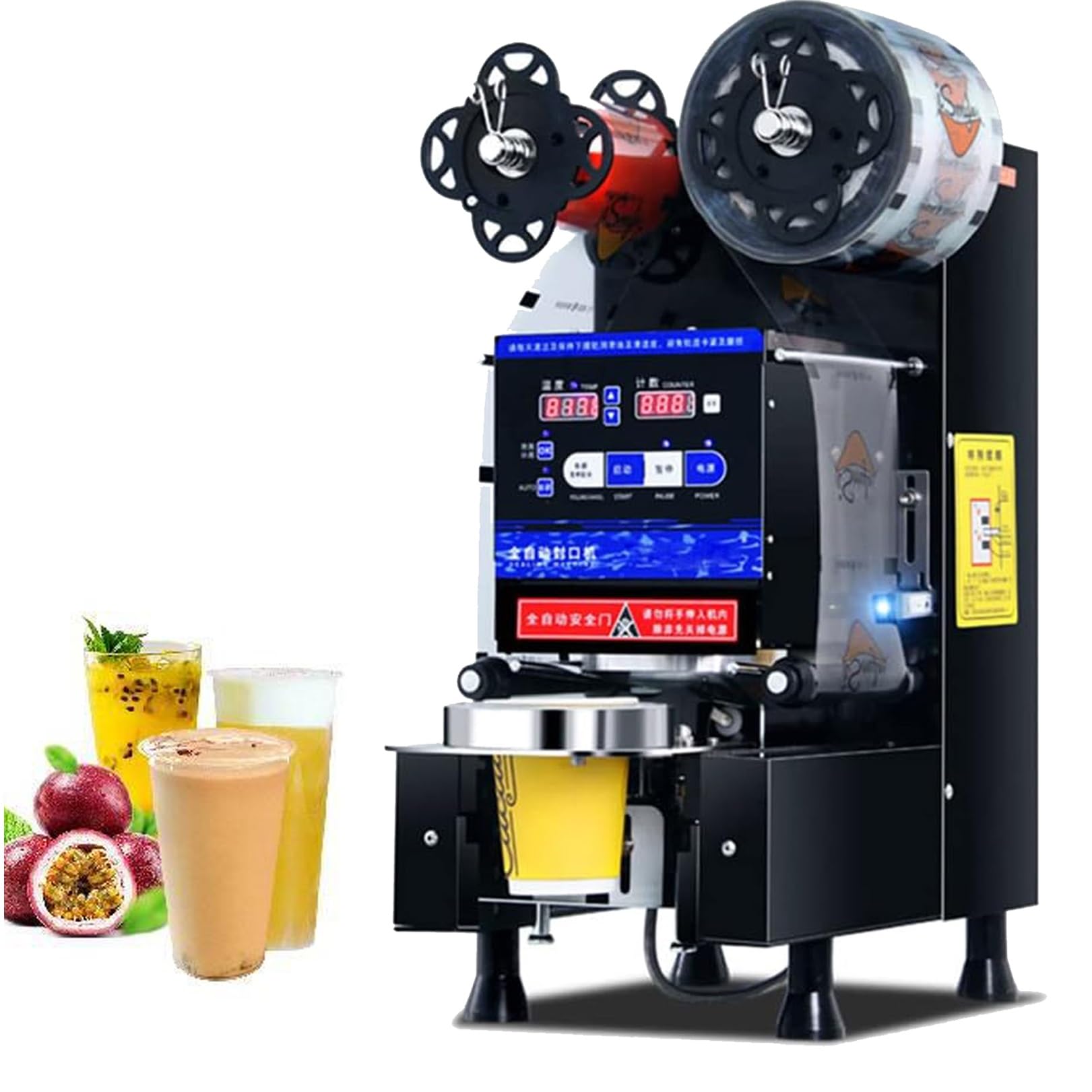 お値下げ中～自動 ドリンクシーラー機 Amazon.co.jp: 自動ドリンクカップシーラーミルクティーショップ