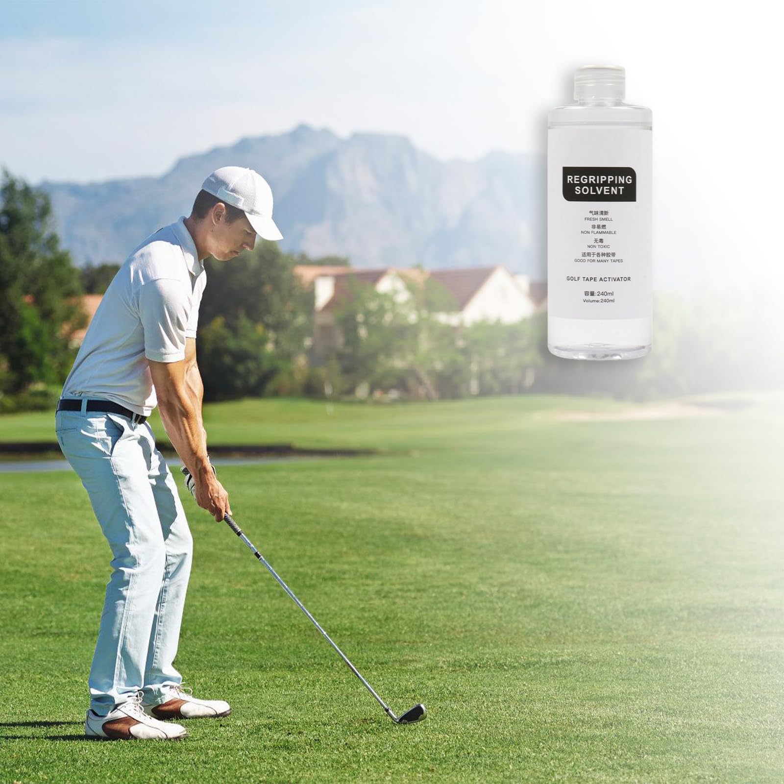 Advanced Golfs Club Grip Solvent Golfgriff-Ersatz-Kleber-Lösungsmittel für reibungslose Anwendung, Griff-Installationslösungsmittel