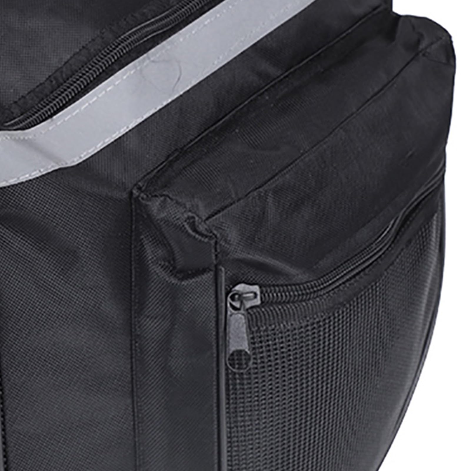 Wakects Borsa Doppia per Bici 25L Borsa Portapacchi Bici Posteriore Impermeabile Borsa per Bicicletta Posteriore Laterale per All'aperto Cavalcare Nero