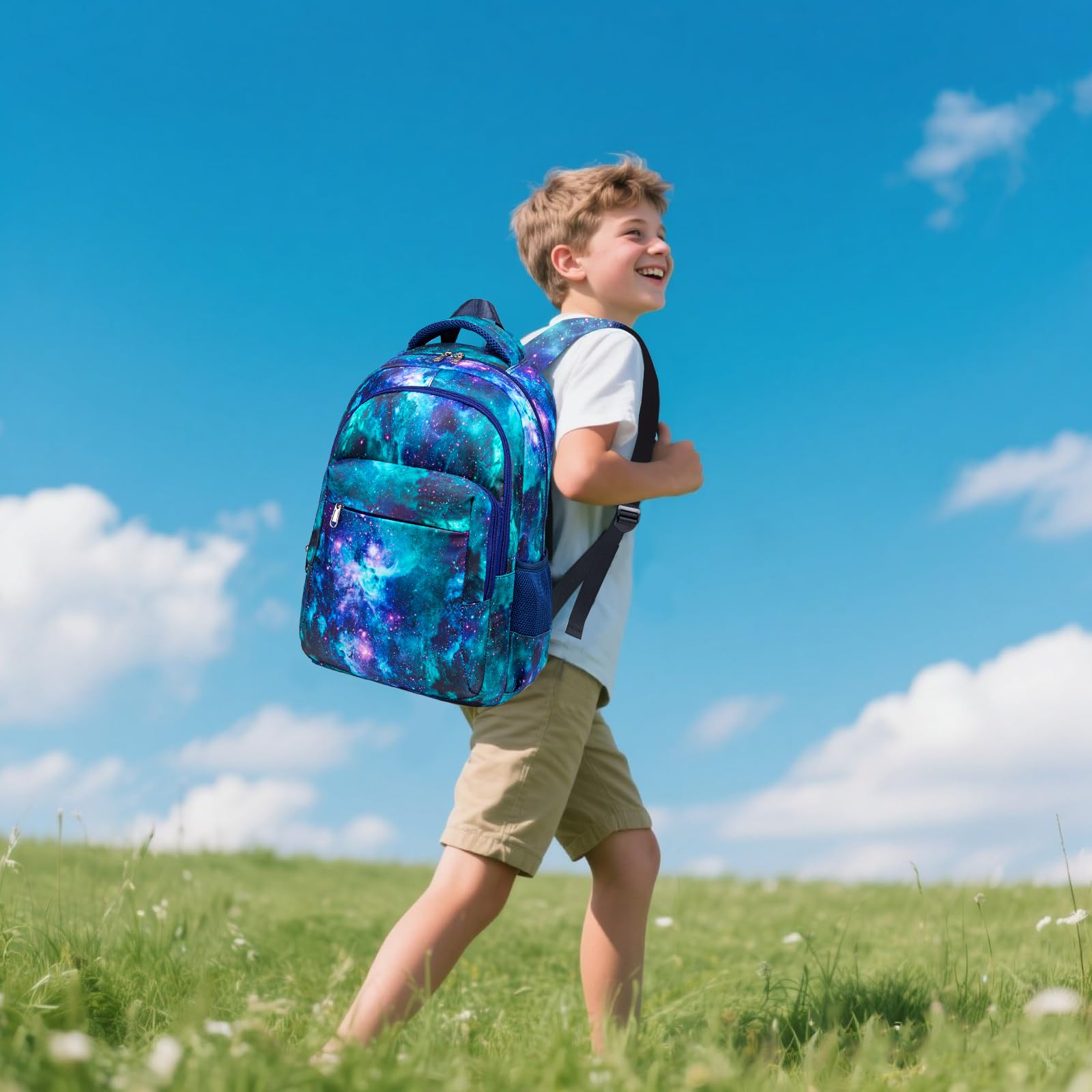 LEDAOU Mochila escolar para niños, adolescentes, niñas, mochila escolar, mochila para niños, resistente al agua, ligera, mochila escolar grande para regalos escolares
