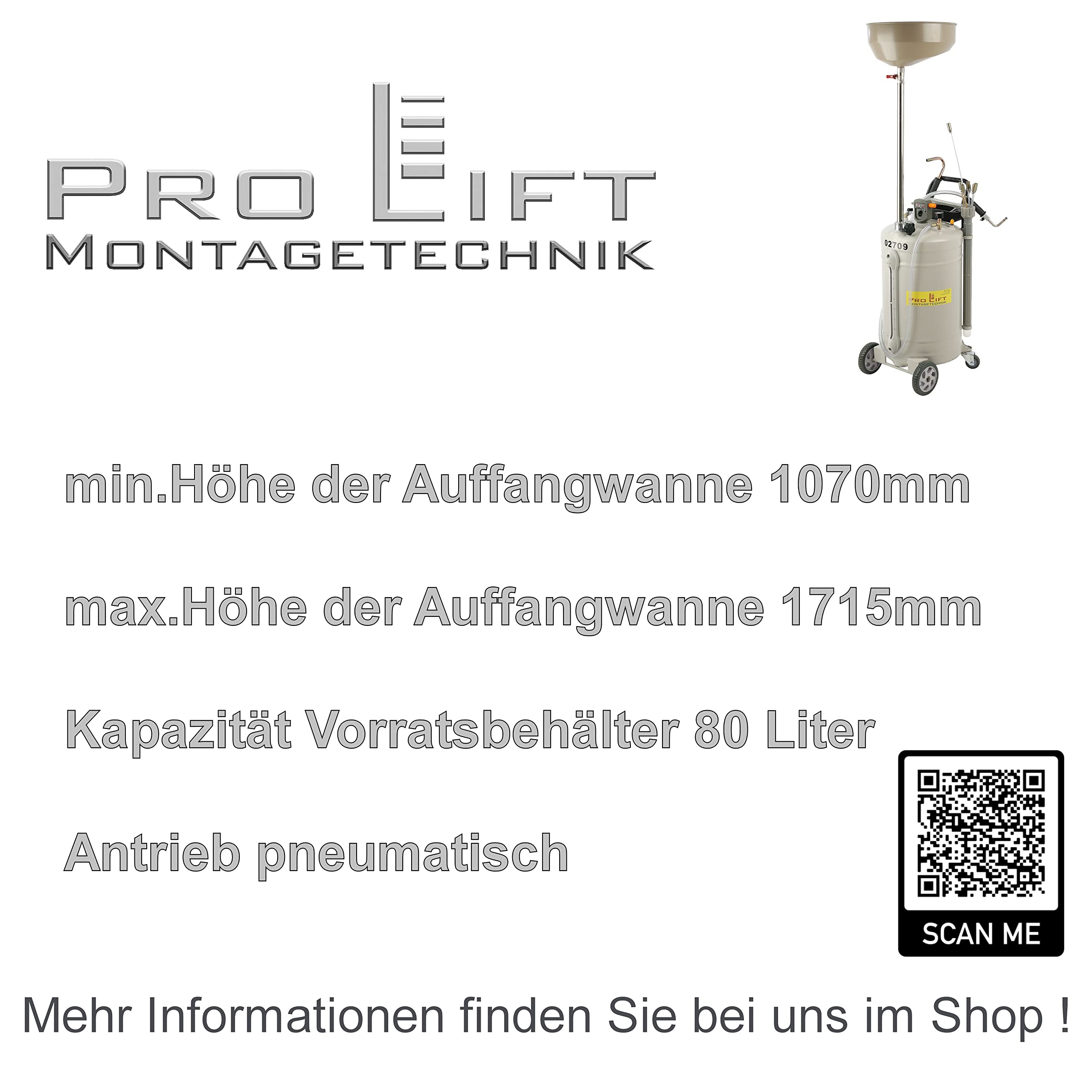 Professional-Line 02709 - Casseruola per olio, 80 l, 6 sonde pneumatiche