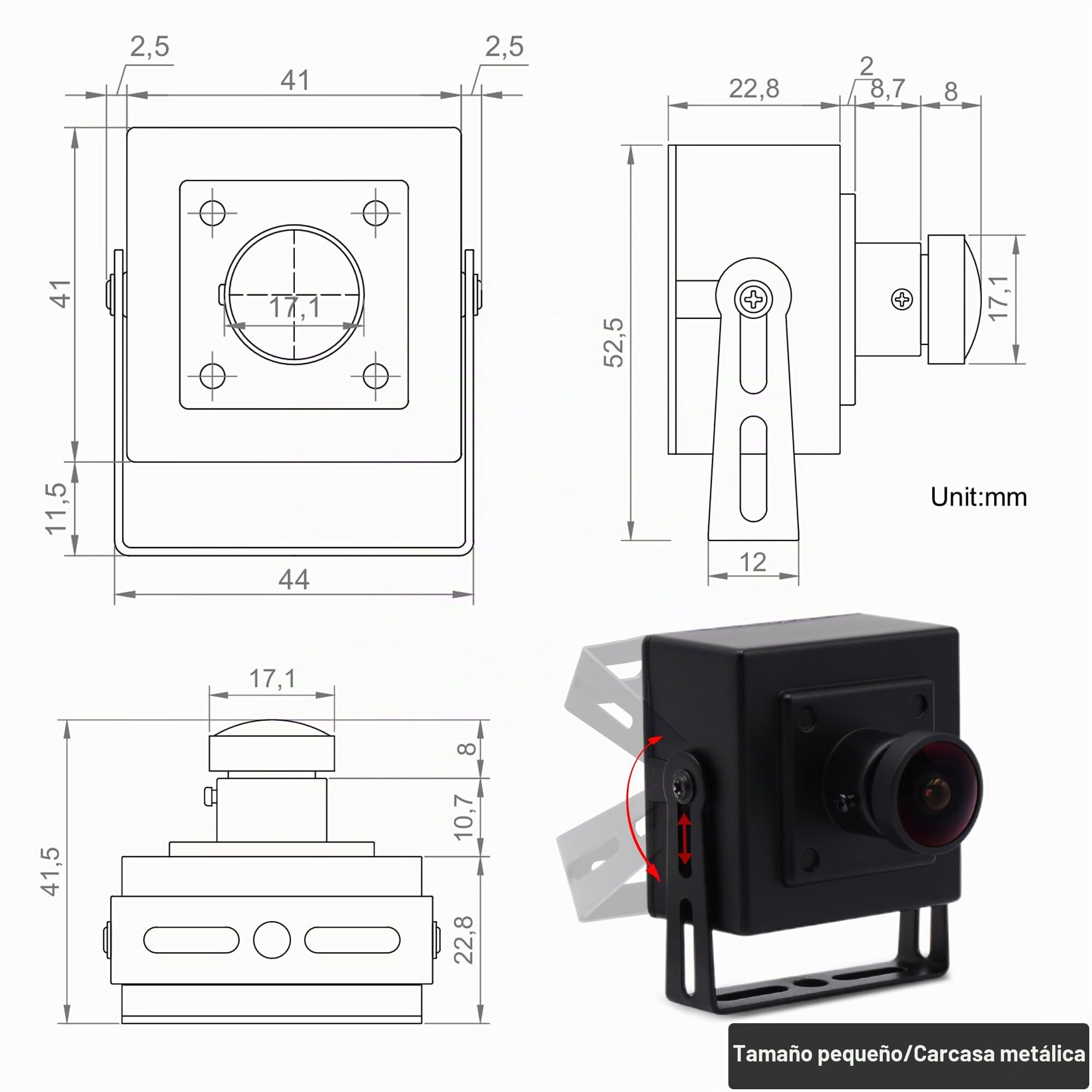 SVPRO - Cámara USB de 5 MP 30 FPS IMX335 para impresora 3D, grabador láser, máquina de visión, cámara industrial, vigilancia de seguridad (M12, USB Plug & Play, Windows