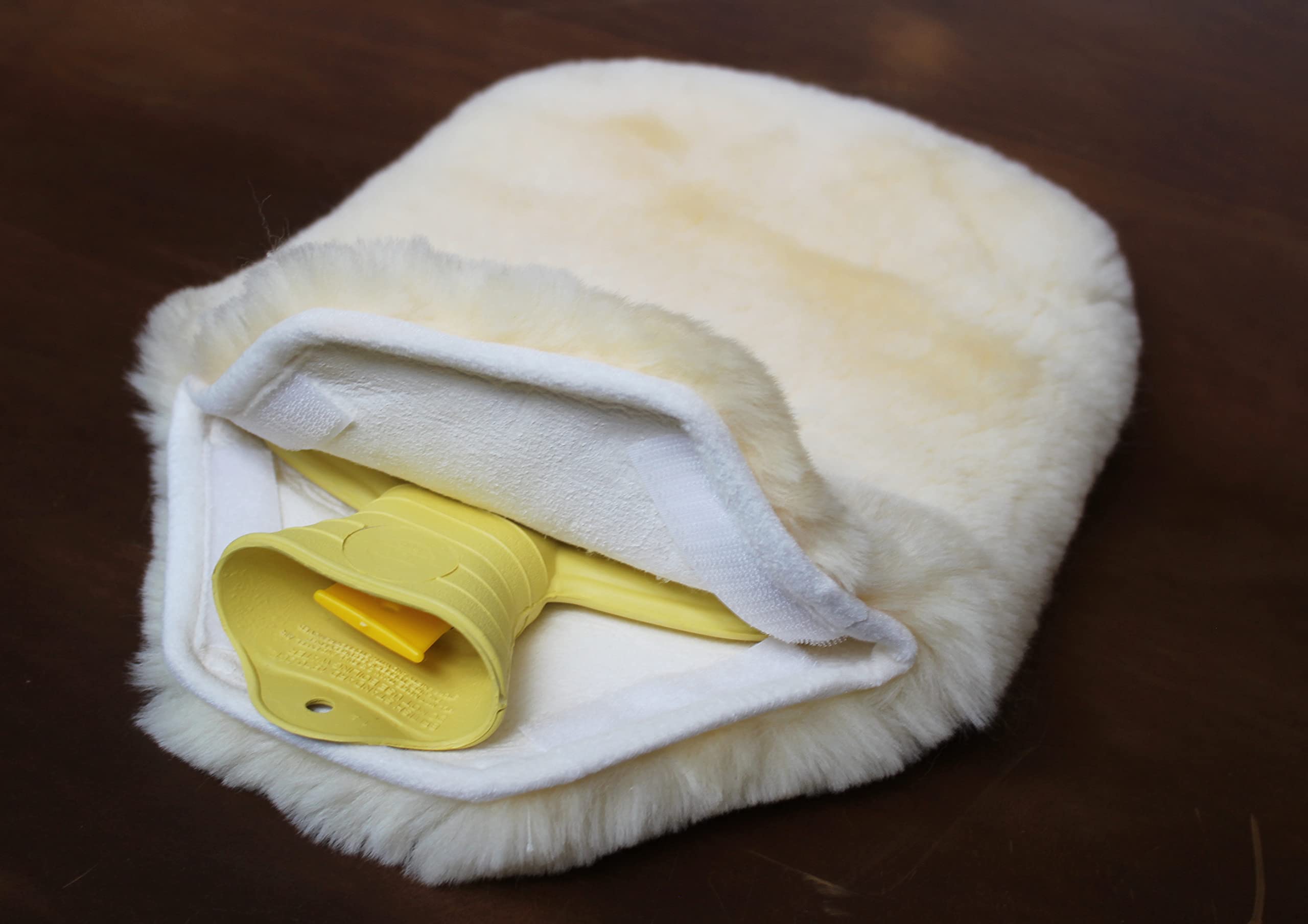 Schönes Lammfell Kuschelset ! Qualitäts Wärmflasche + Wärmflaschenhülle, Wärmflaschenbezug