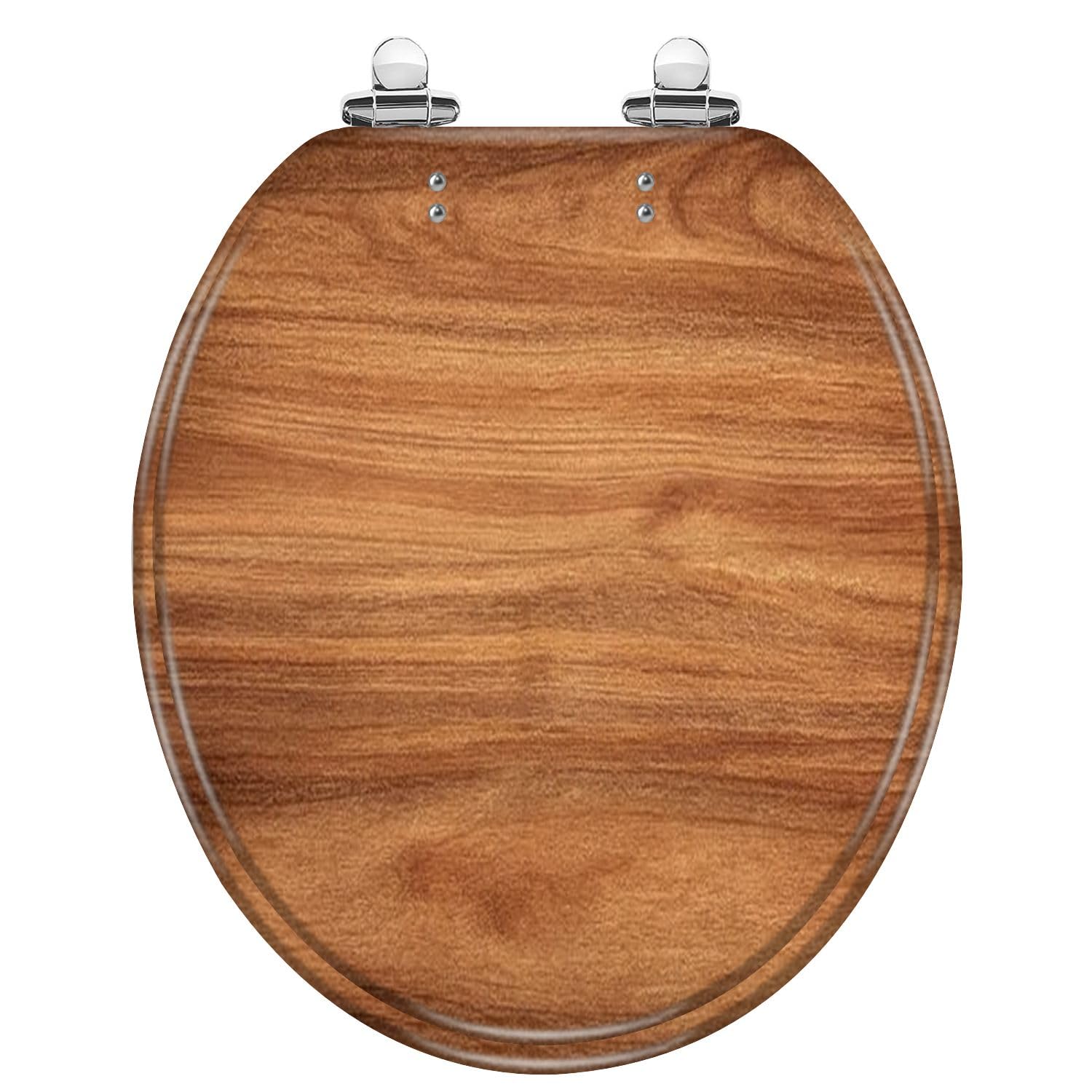Asiento de inodoro alargado genérico para baño