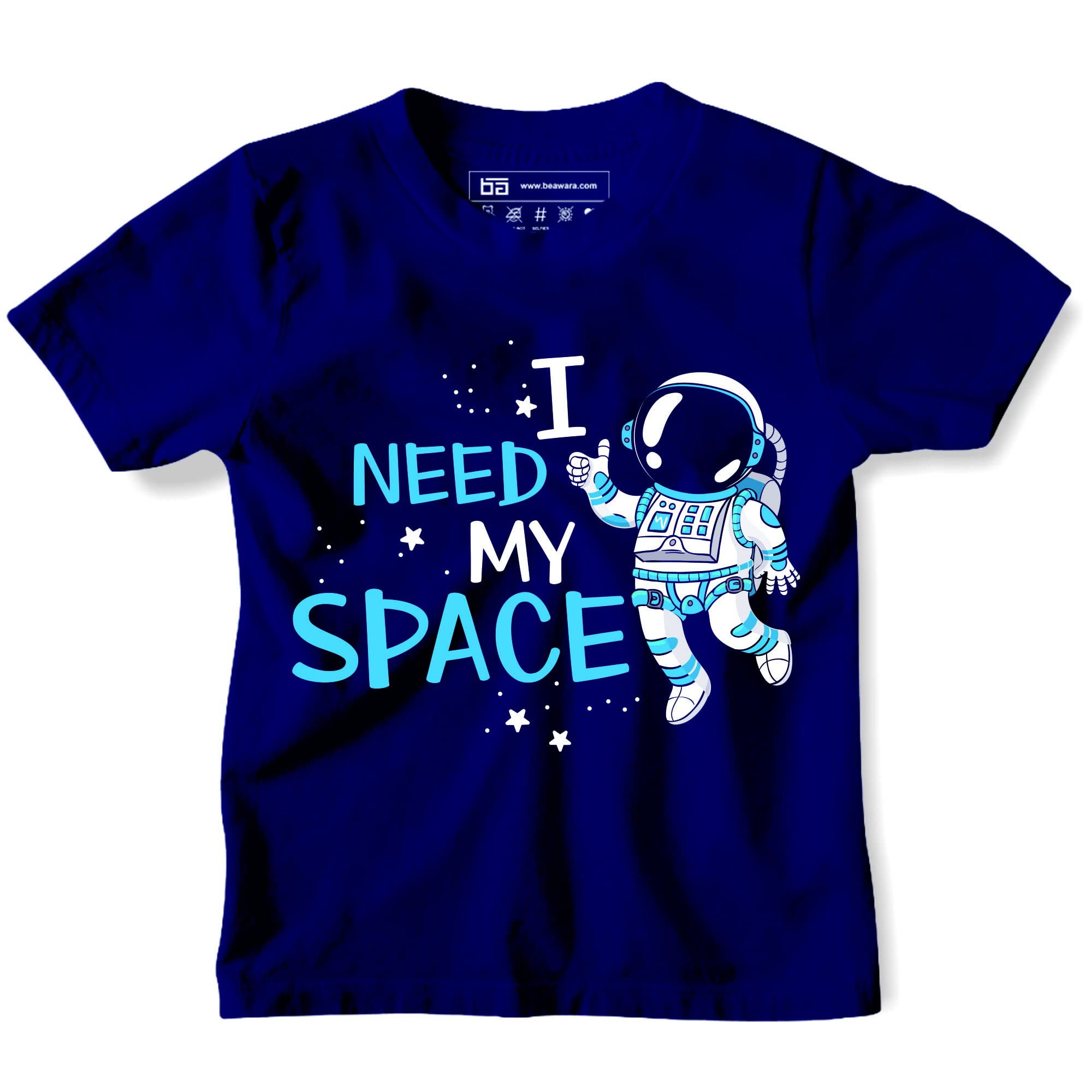 Be AwaraRound Neck Half Sleeves 100% Cotton Printed T-Shirt Kids, Comfortable Tshirts for Kids with Cool Prints, Everyday Casual Wear for Boys & Girls, Unisex