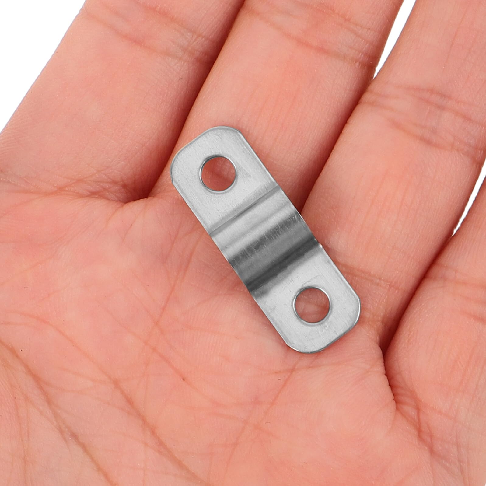 Healvian 100pezzi Morsetti U in Acciaio Inossidabile per Tubi Staffe per Condotti senza Attrezzi Cinghie per Tubi Due Hardware di Montaggio Resistente per Esterni per Cavi e Recinzioni
