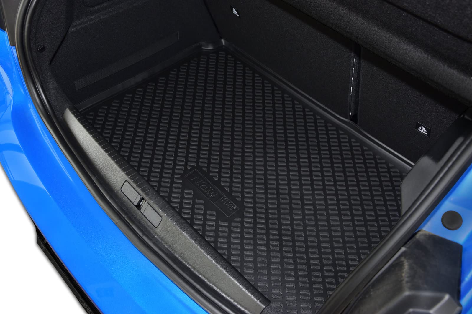 J&J AUTOMOTIVE | Tapis De Coffre en Caoutchouc TPE Toutes Saisons pour 208 Depuis 2019 Bord Haut Noir Antidérapant Toutes Saisons Adapté Animaux de Compagnie - 4