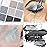 evpct 9 Colors Silver Gray Glitter Eyeshadow Palette, Black Smokey Grey and Silver White Sparkle Glitter Shimmer Shiny Eye Shadow Palette Makeup kit for older Women, High Pigment Waterproof eyeshadow