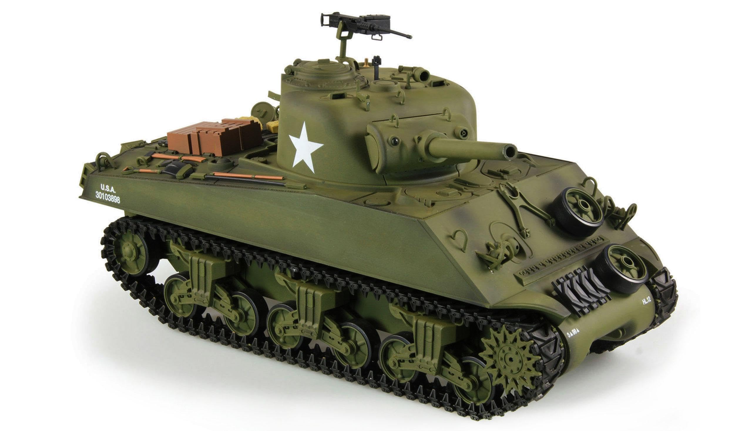 Amewi Tanque RC 1:16 U.S. M4A3 Sherman Advanced Line IR BB