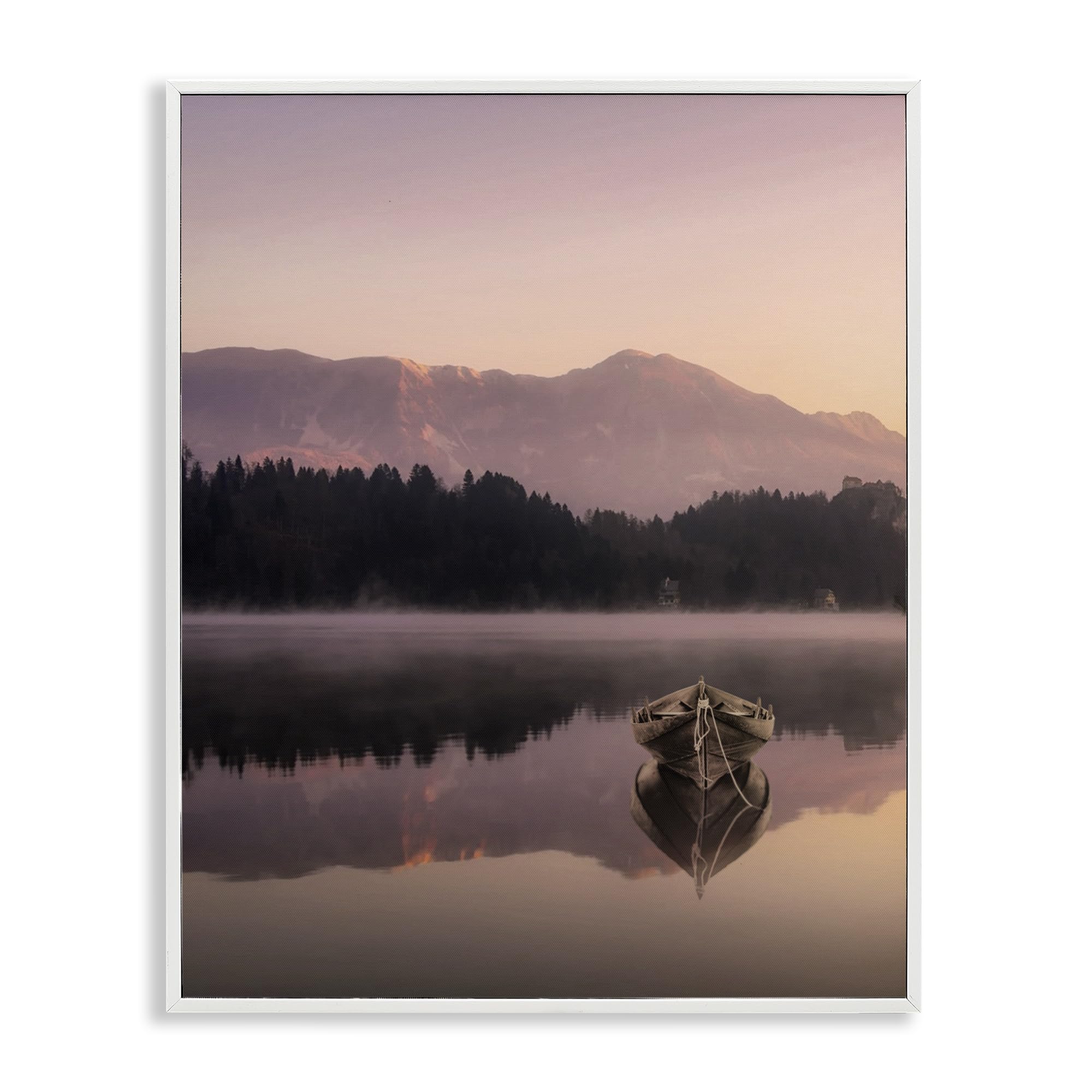 'Tranquil Lake Sunsets'| Framed Giclee Art