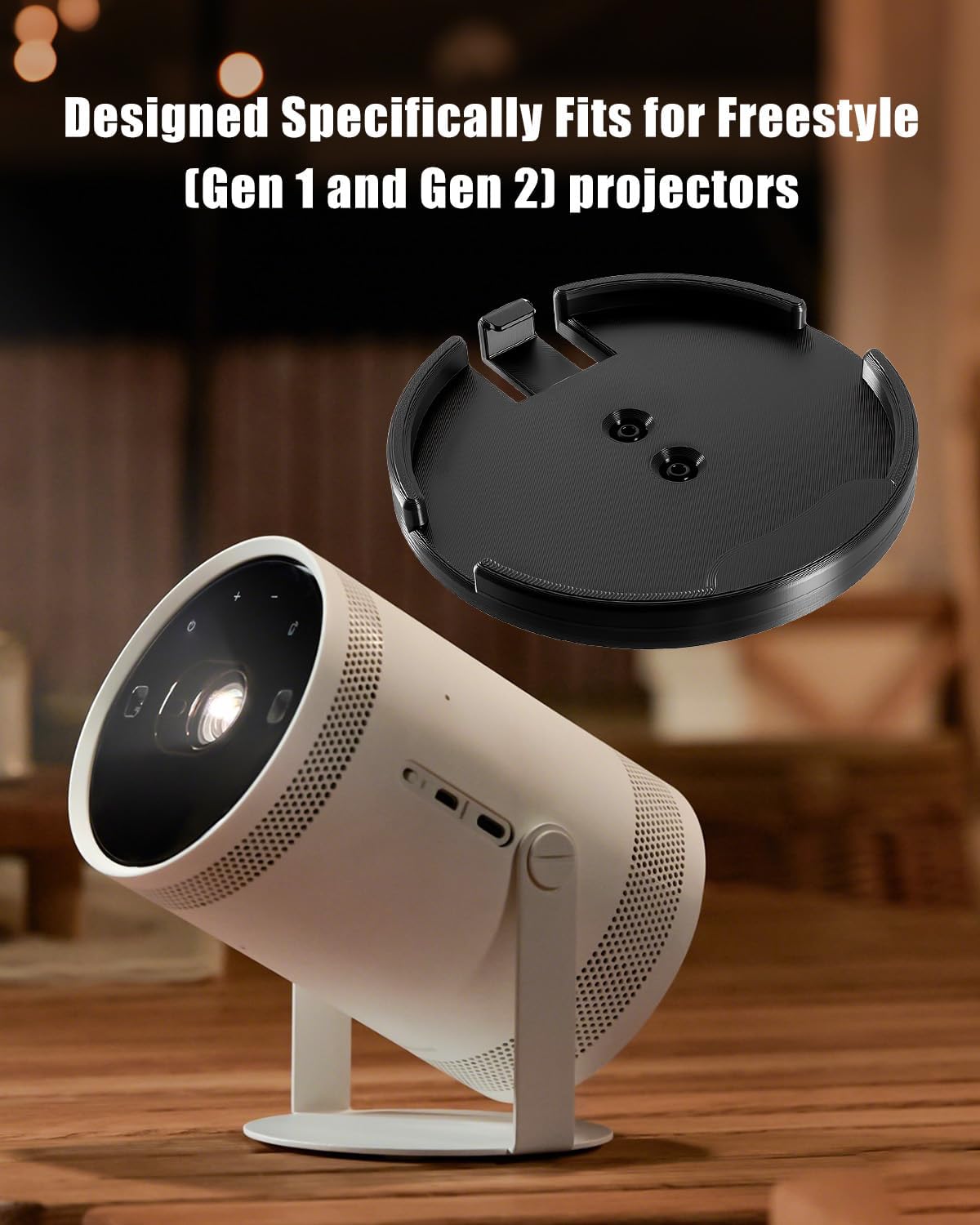 Supporto per treppiede per proiettore adatto per Samsung Freestyle Gen 1 e Gen 2, supporto regolabile antivibrazione, supporto stabile per home theater, film all'aperto, campeggio ed eventi