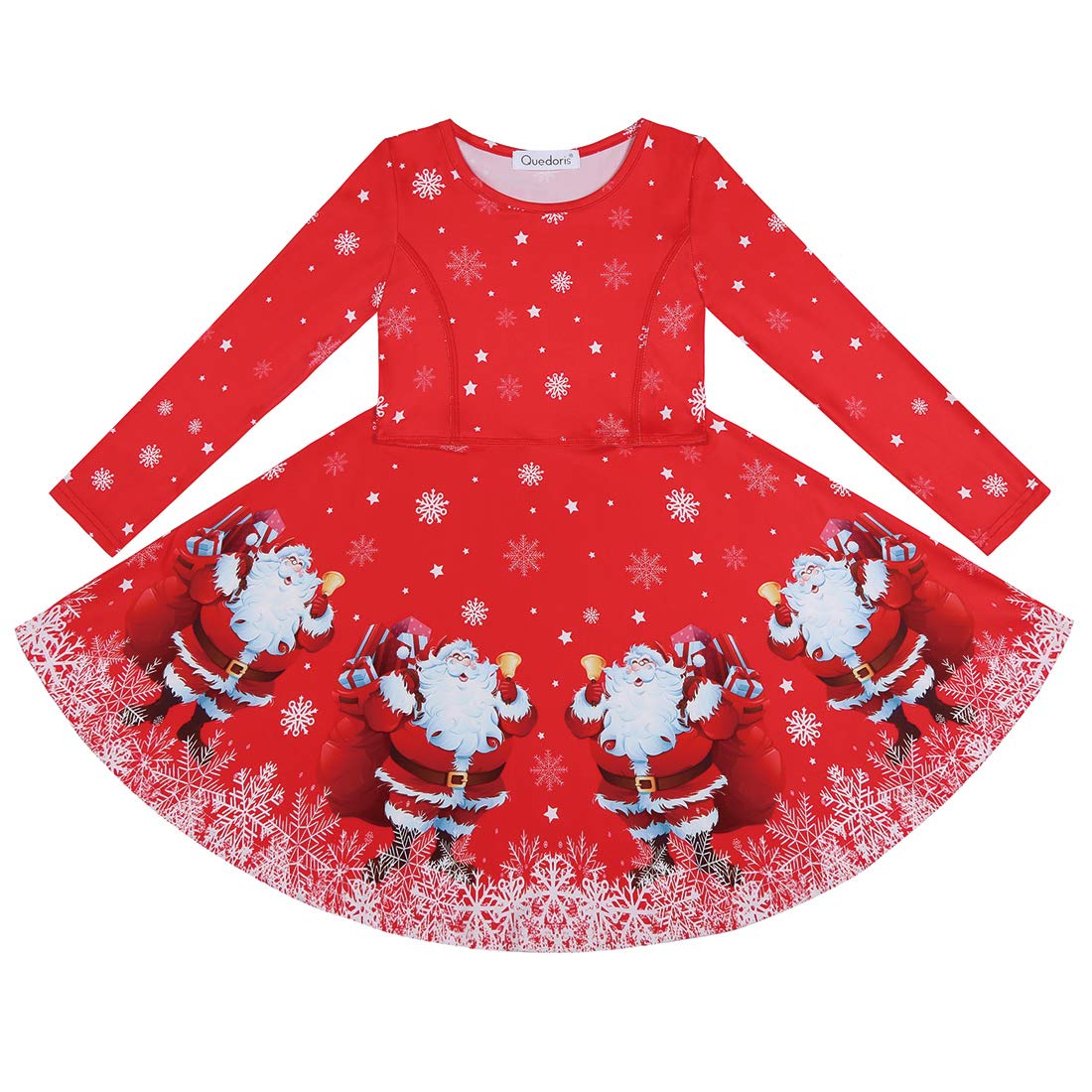 Quedoris Mädchenkleid Mit Einhorn-Print – Twirly Dress Für Parties, Größen 2t Bis 10 Jahre, Dehnbar & Weich
