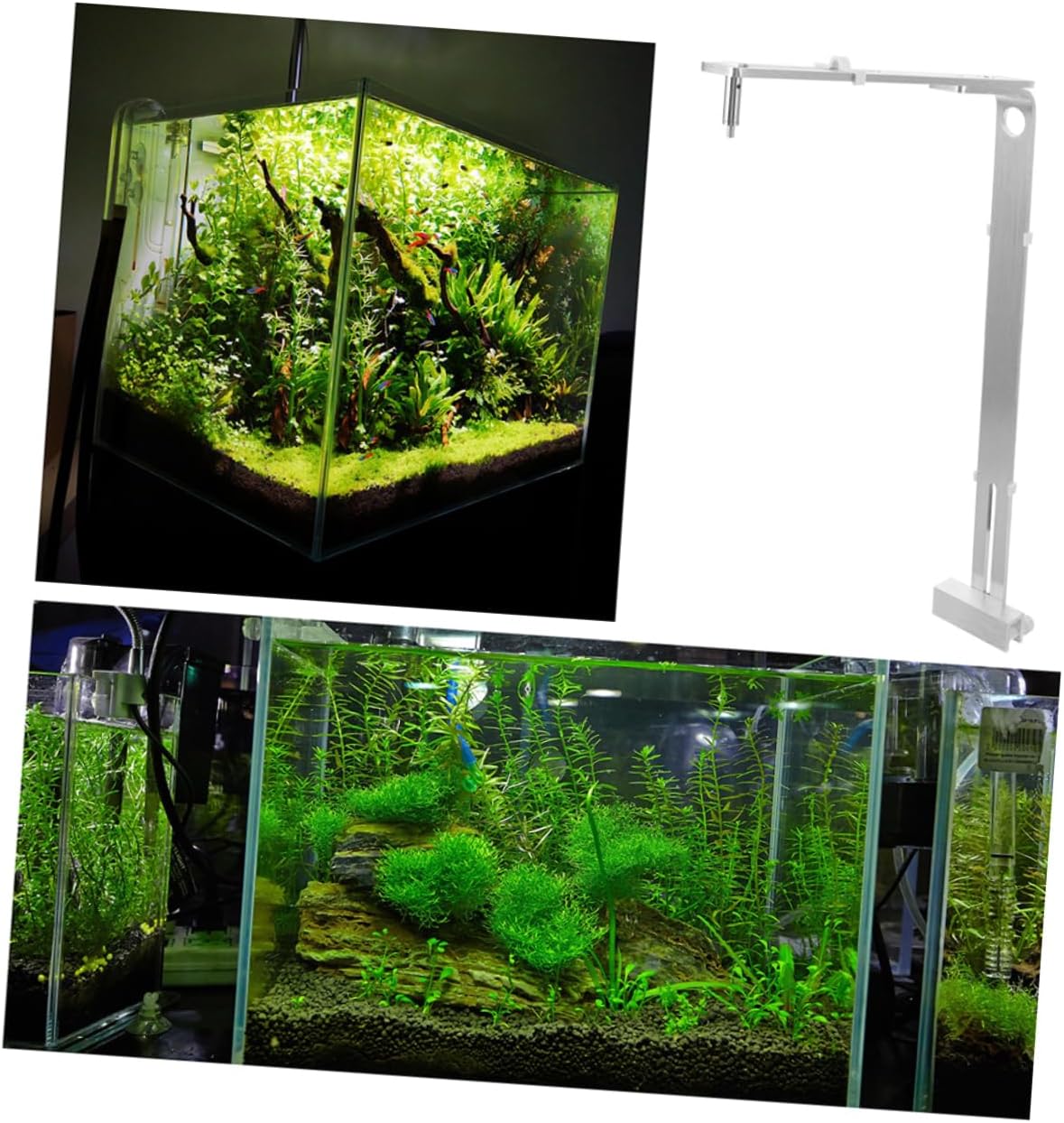 BESPORTBLE 2pcs Aquarium Light Stand Lamp Bracket for Fish Tanks Effortless Installation Stylish Design Compatible for Aquatic Plant Lighting