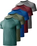 CE' CERDR Men's Short Sleeve Gym T-Shirt Workout T Shirt Quick Dry Tee Shirt Performance Running Athletic Shirt
