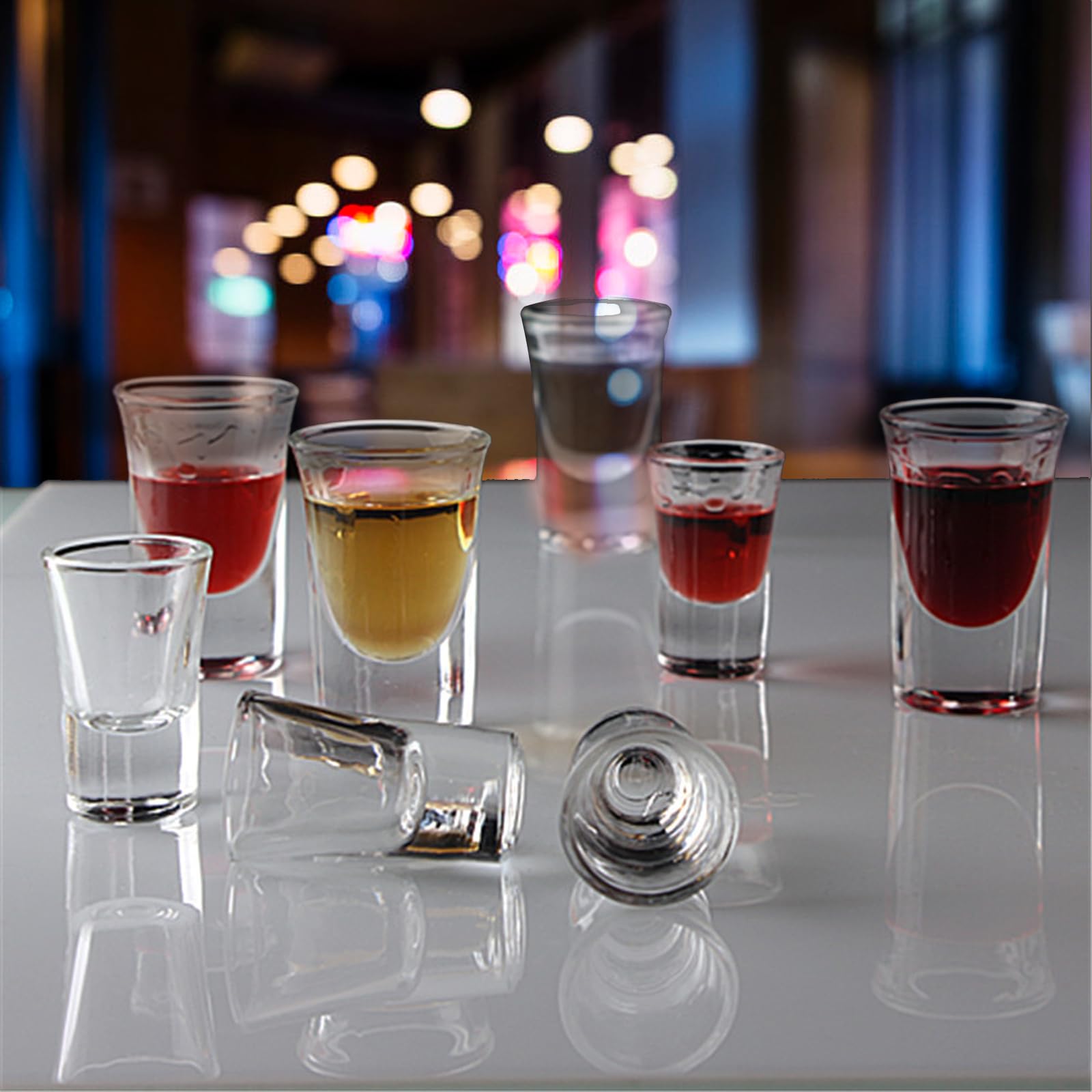 1000 Plastic Shot Glasses - 1 Oz Disposable Cups - 1 Ounce Shot Glasses - Small Party Cups Ideal For Whiskey, Wine Tasting, Food Samples, And Condiments ( Clear