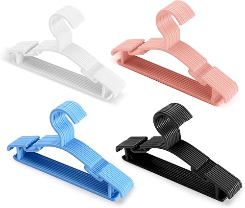Perchas para bebés, 40 unidades, perchas para niños, perchas de plástico antideslizantes, perchas para niños, perchas para bebés, perchas para