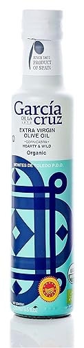 García De La Cruz, Aceite de Oliva Extra Virgen Cornicabra Orgánico, 8.5 Fl Oz