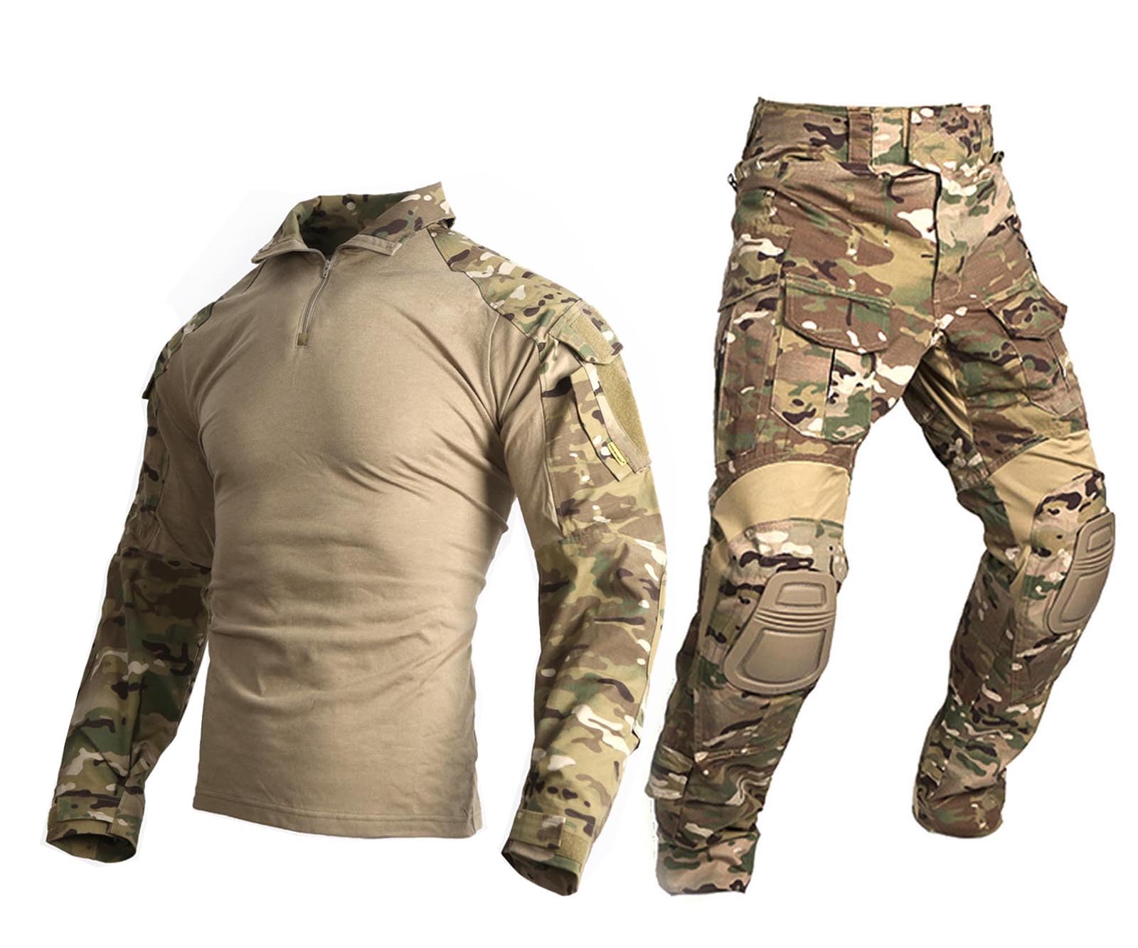 Paintball Equipment Men Military Airsoft Combat bdu Uniform Gen3 Tactical Uniform Multicam MC (3XL)