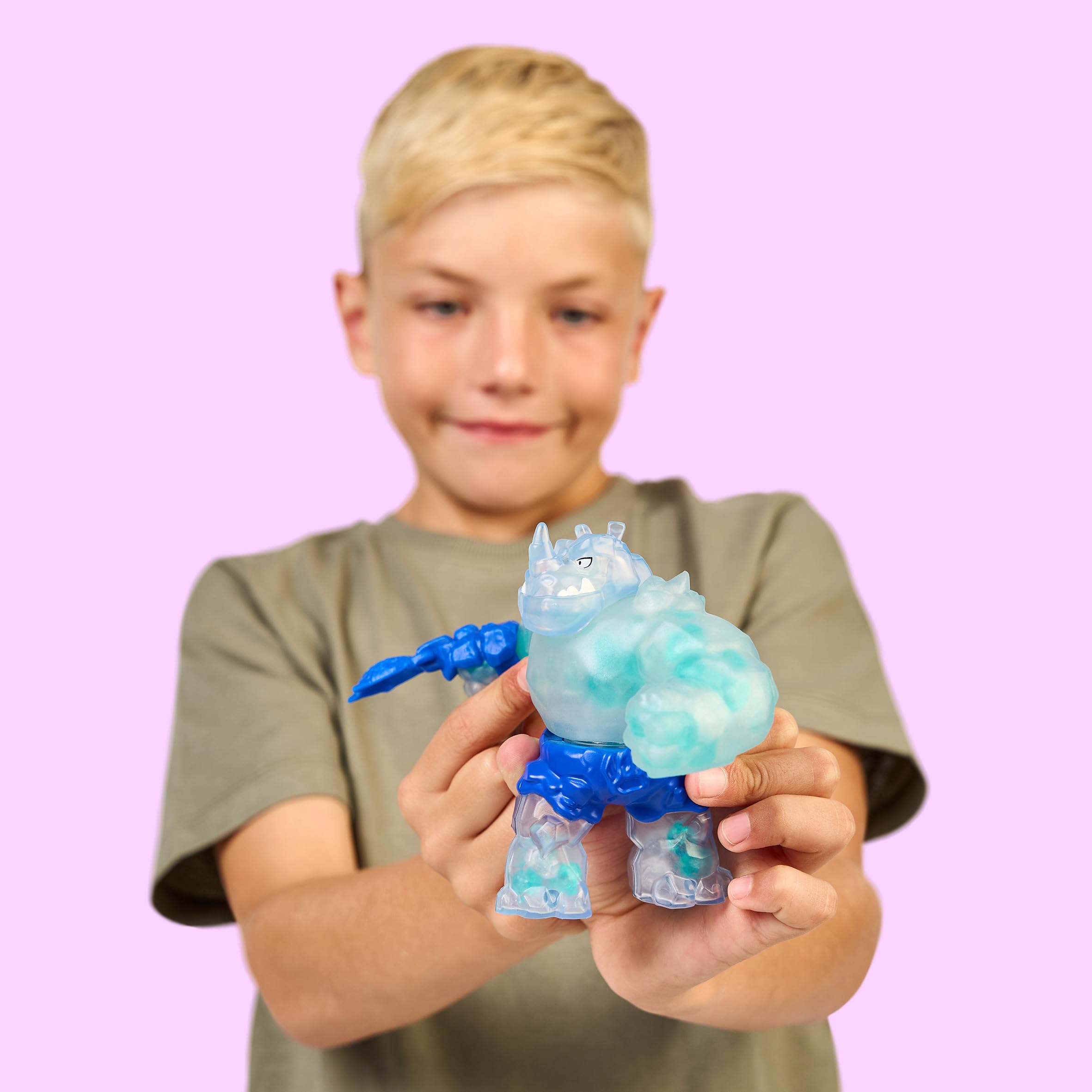 Heroes of Goo Jit Zu Meteor Madness, Crunchy Ultra Rare Rhinostone Action Figure, With Twisting Punch Action - Image 4