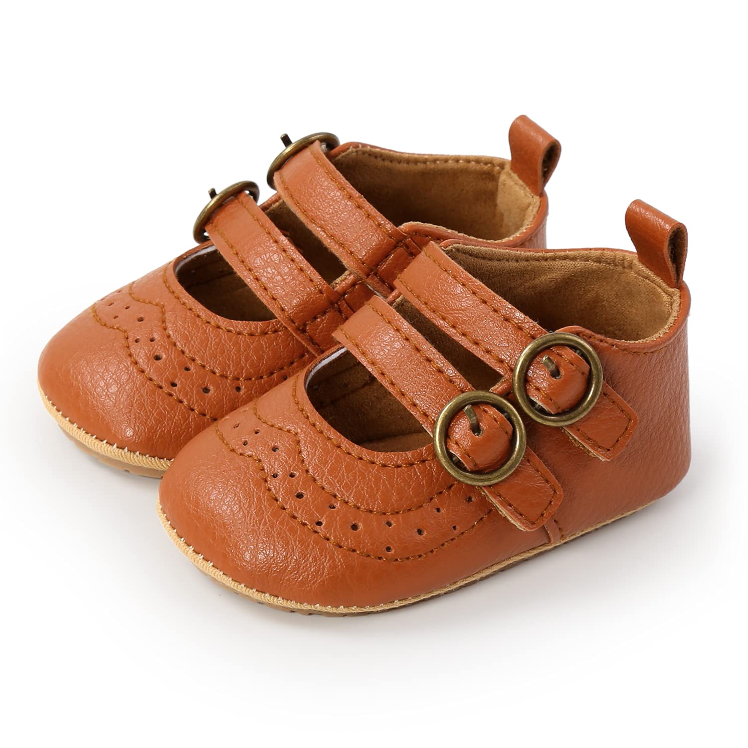 Baby Girls First Walking Shoes Mary Jane PU Leather Anti-Slip Princess Shoes Infant Baby Shoes — view 54