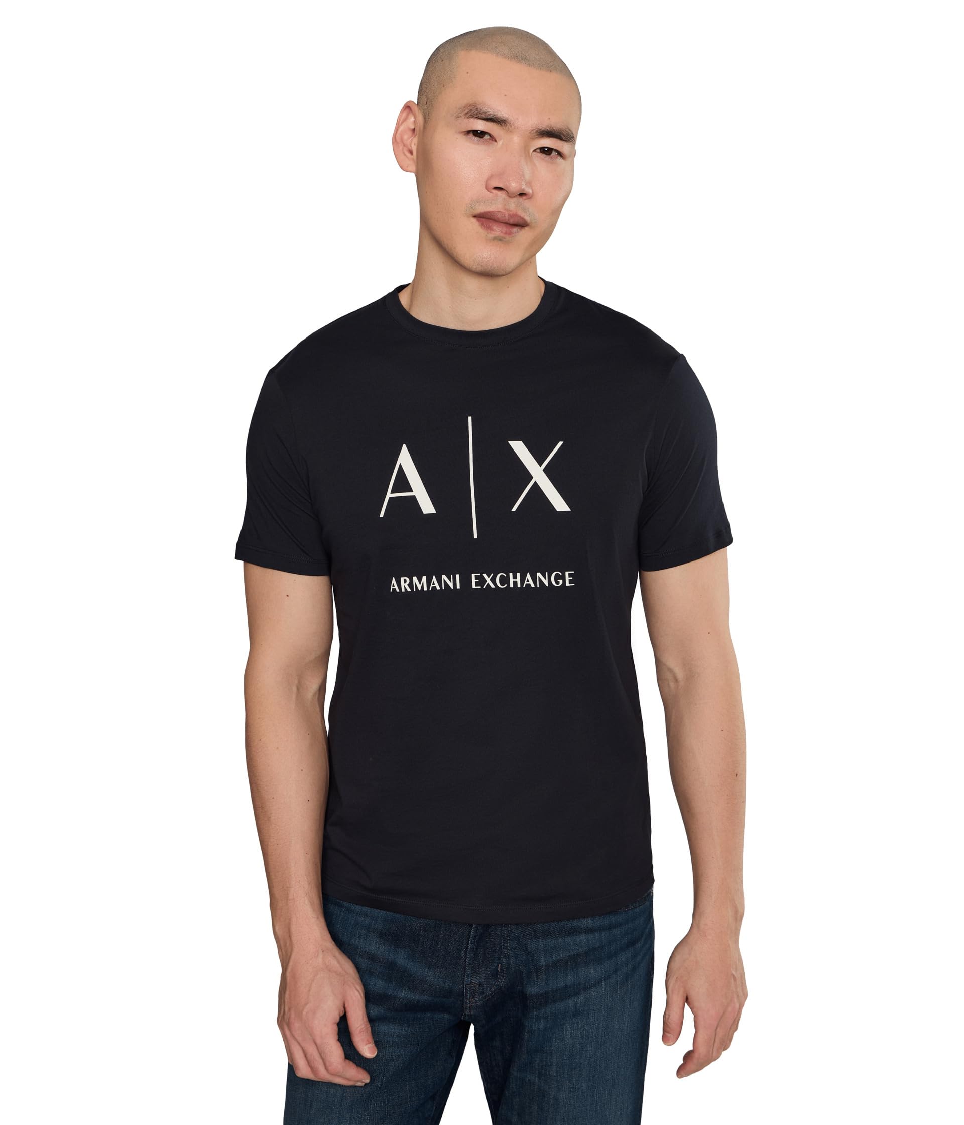 Armani Exchange AX Logo T-Shirt - Deep Navy UB101