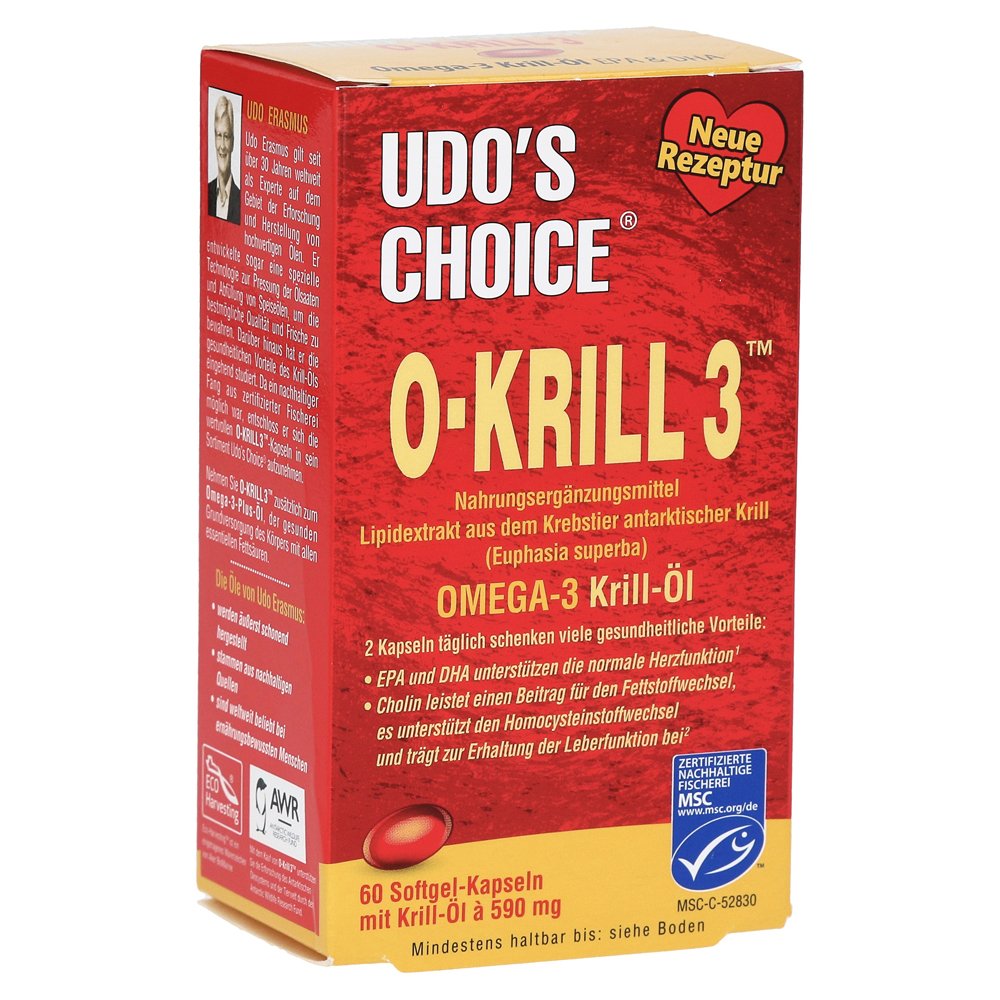 O Krill3 Omega-3 Krill-Öl Kapseln