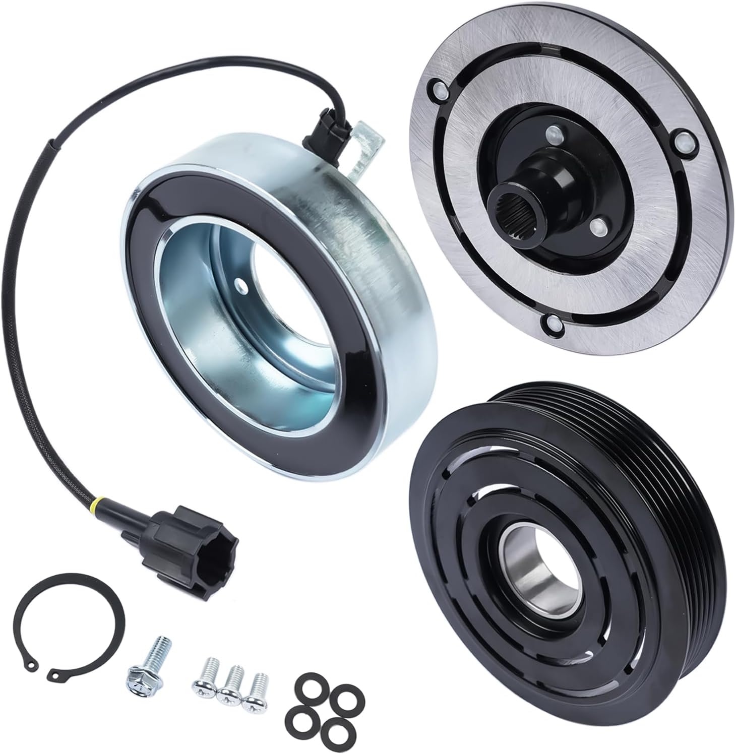 A/C Compressor Clutch Kit Replacement for Nissan Altima 2.5L L4 2002-2006 926008J03B 926008J00A 926008J01A 926008J020