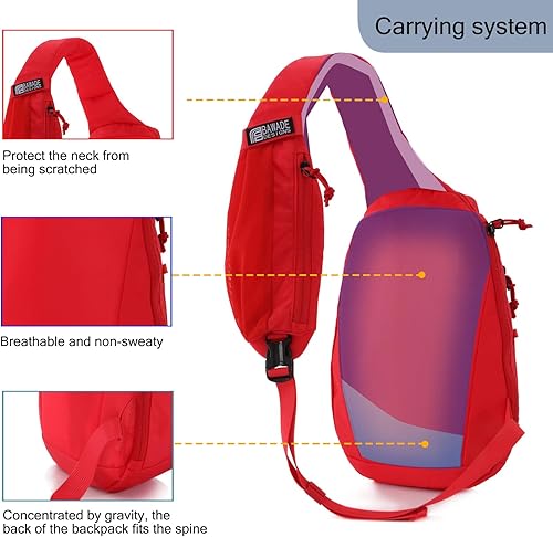 Miniatura 4 de Bolso bandolera bandolera para mujeres y hombres, bolsa impermeable para viajes, senderismo, ciclismo, camping