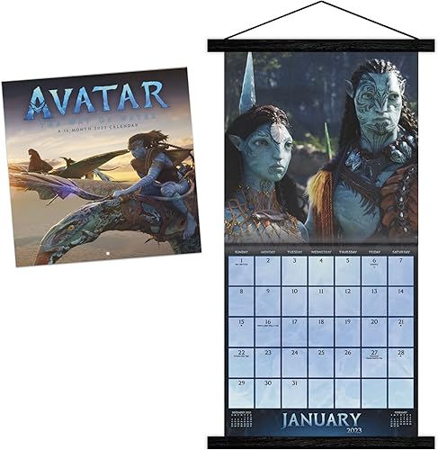 Disney Avatar 2023 calendario de pared y marco magnético