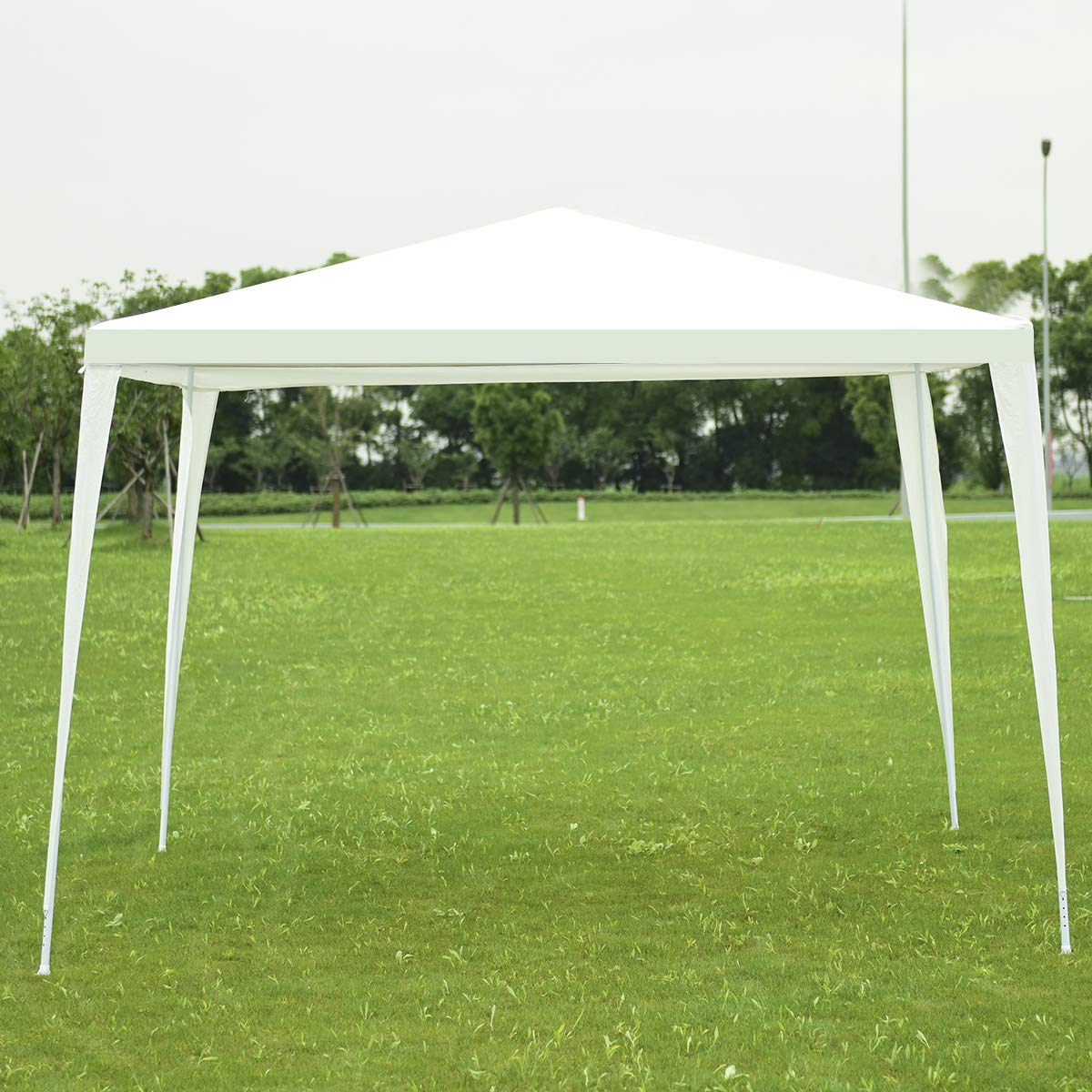 RELAX4LIFE Carpa Plegable 3x3M Resistente al Agua y la Luz Solar, Carpas para Exteriores con 4 Cuerdas de Viento, 8 Clavos y Bolsa de Transporte, Cenadores para Jardín, Camping (3X3M)