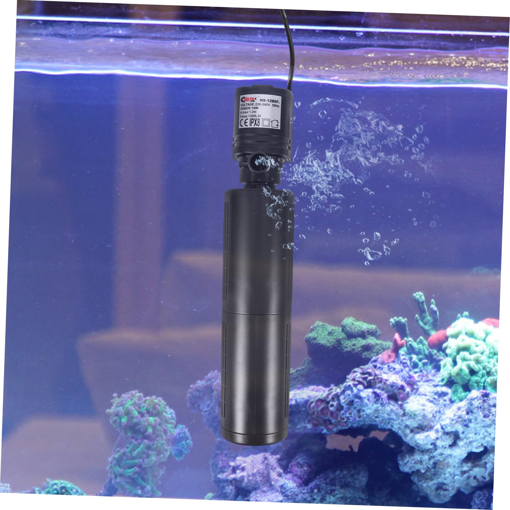Happyyami Aquarium Innenfilter Wasserfilterpumpe Multifunktionale Zirkulationspumpe Für Süß Und Salzwasseraquarien Leise Und Platzsparend Fischliebhaber