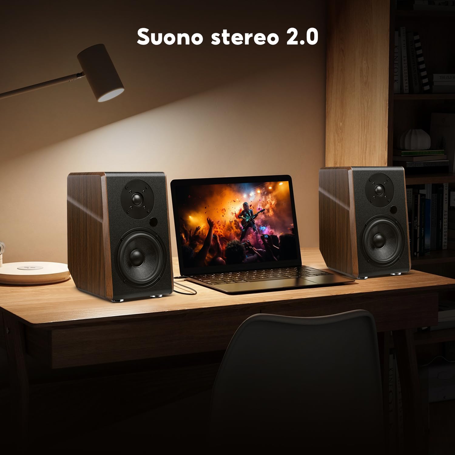 AIYIMA S700 2.0 - Altoparlante da scaffale attivo, 100 W Studio Monitor con woofer da 5,25", Bluetooth 5.0, HDMI ARC, ottico, RCA, ingressi USB, uscita subwoofer, HiFi Bookshelf altoparlante per PC e