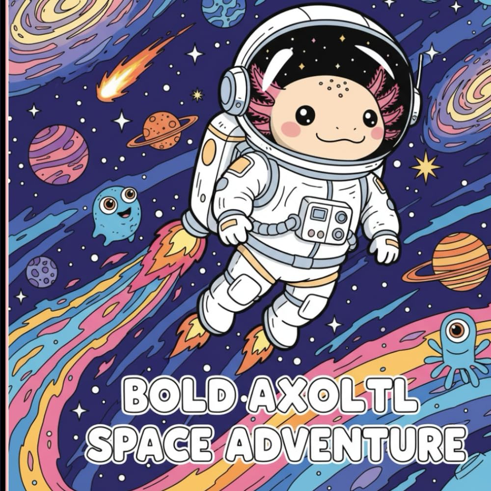 Bold Axolotl space adventure