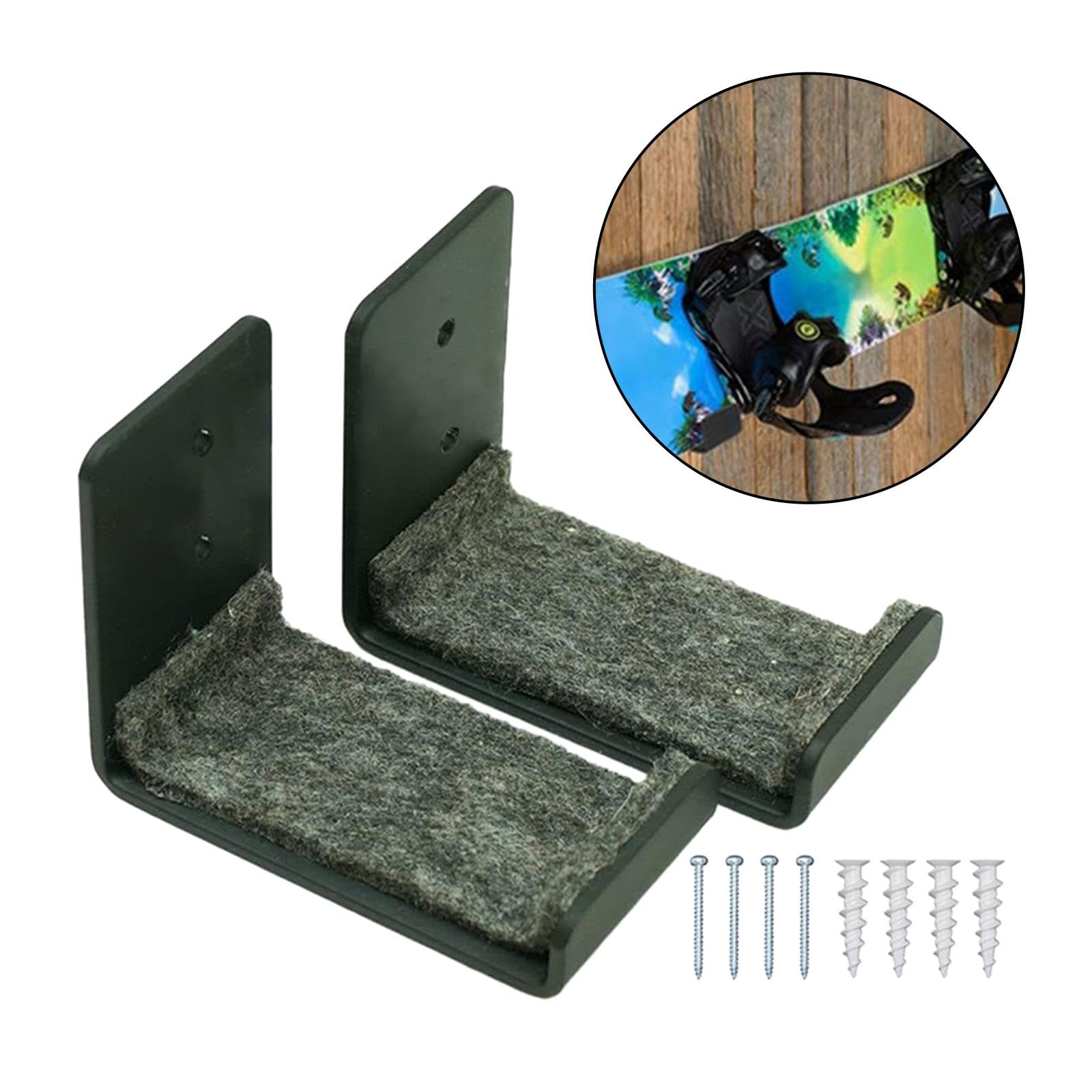 rockible Snowboard Wall Rack Surfboard Wall Rack Parts Multifunctional Wall Mount Holder Wall Hanger for Home Skis, 3.75in