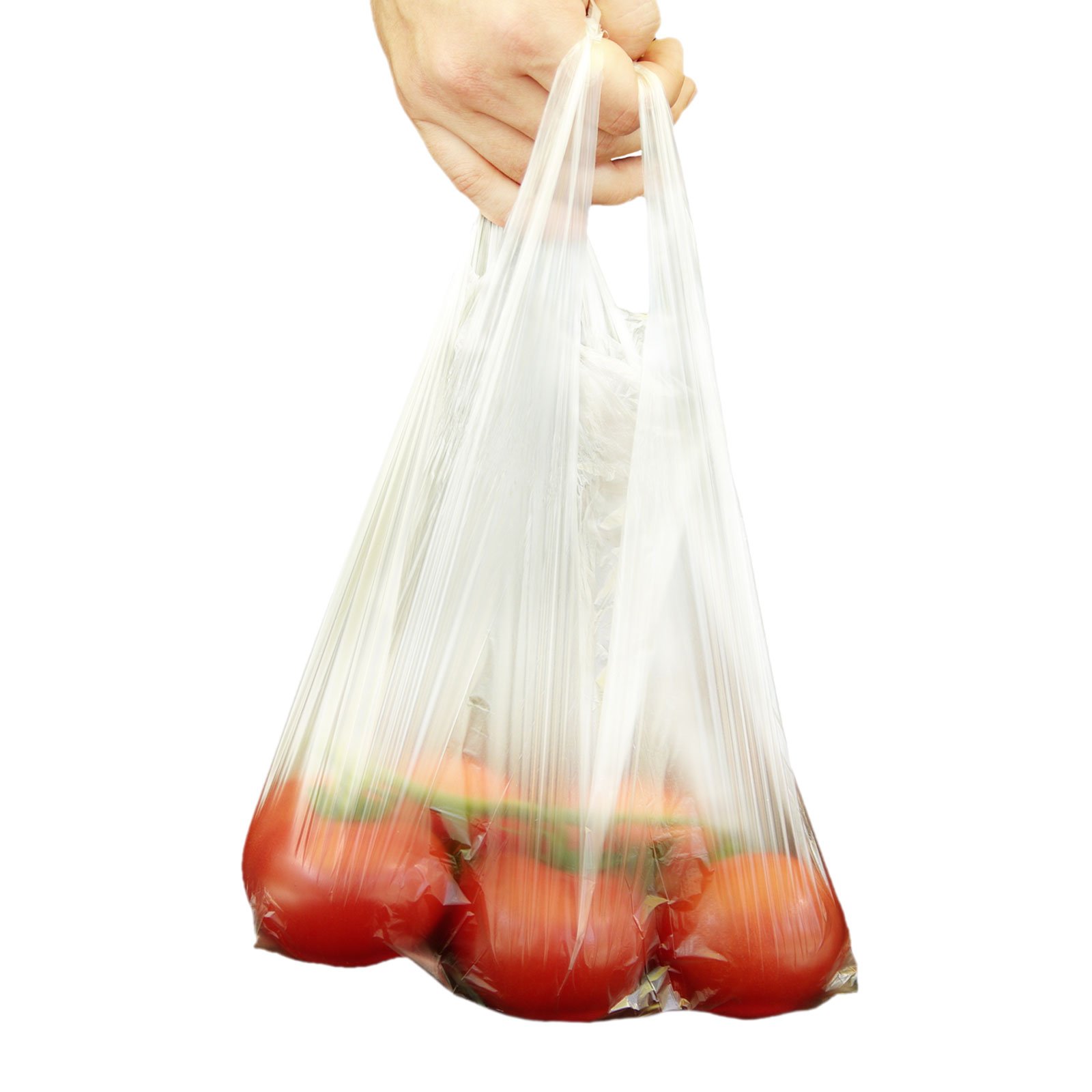 2.000 Stk. Knotenbeutel 3 Kg auf Rolle 22+13x38 cm (8 x 250 Stück) transparent | Hemdchenbeutel | HUTNER