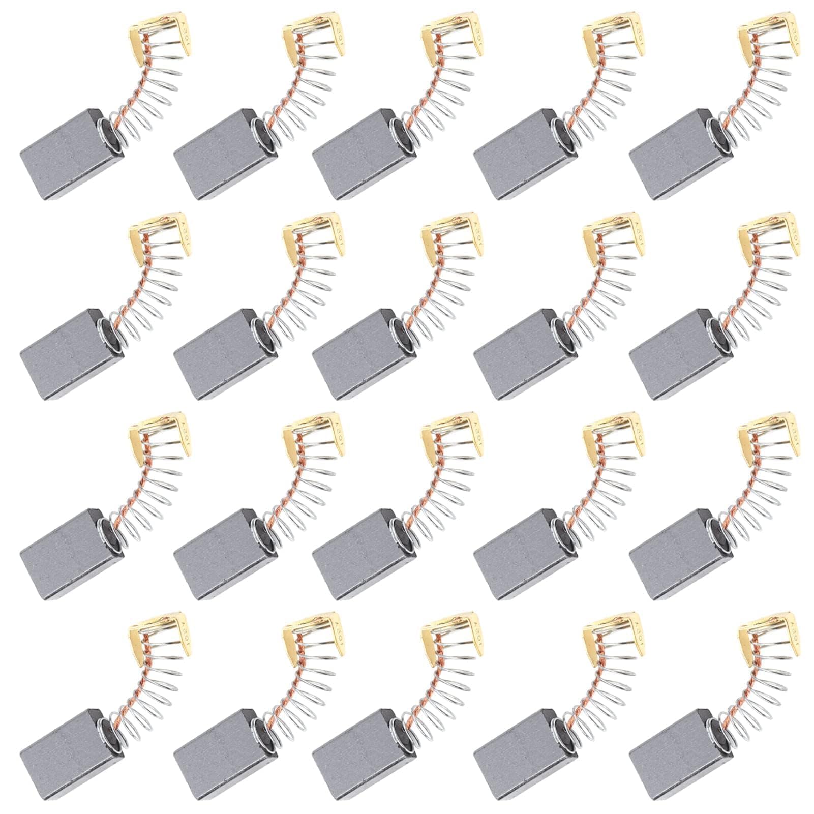 20PCS Electric Motor Carbon Brushes Set, Interchangeable Large Conductive Electric Motor Brushes Power Tool Replacement Parts for Electric Motors,6x10x15mm/ 0.2x0.4x0.6in