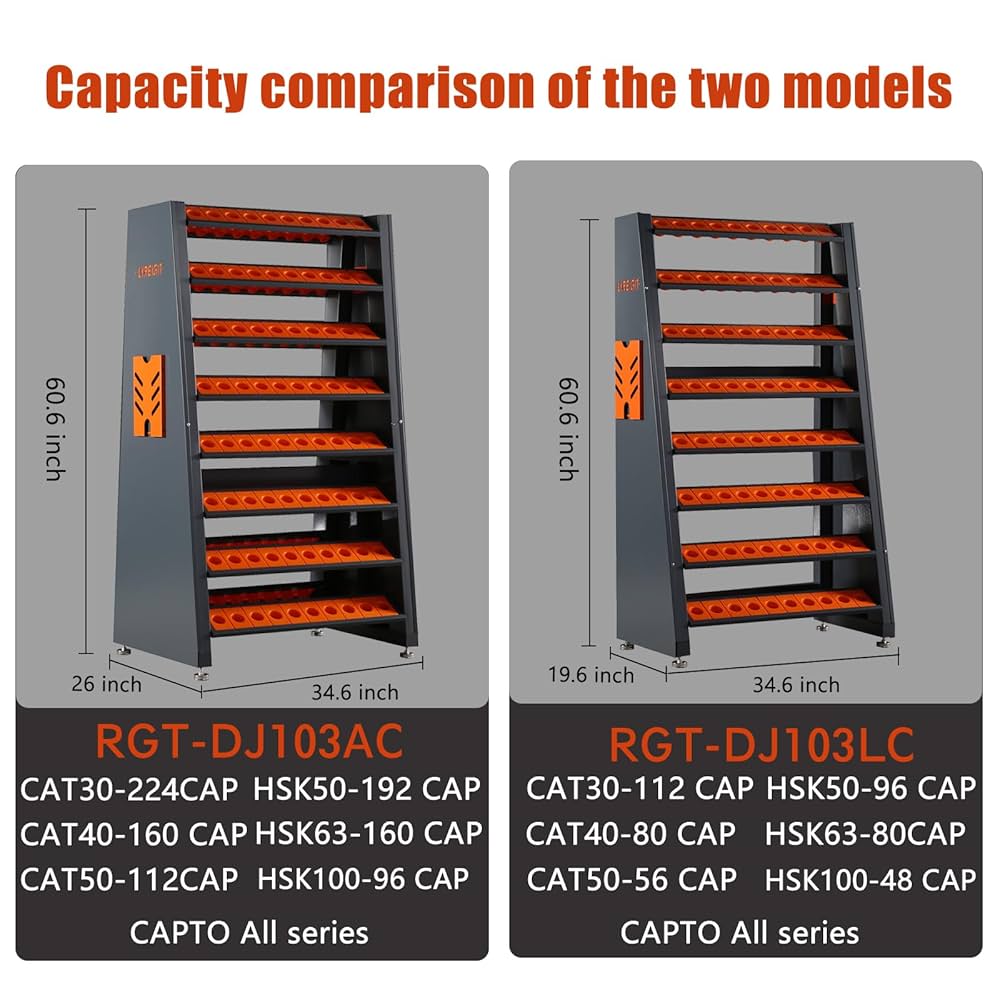 aimi　1216 CAT30 CNC Tool Rack-112 Cap，8-Row Large-Capacity CNC Tool