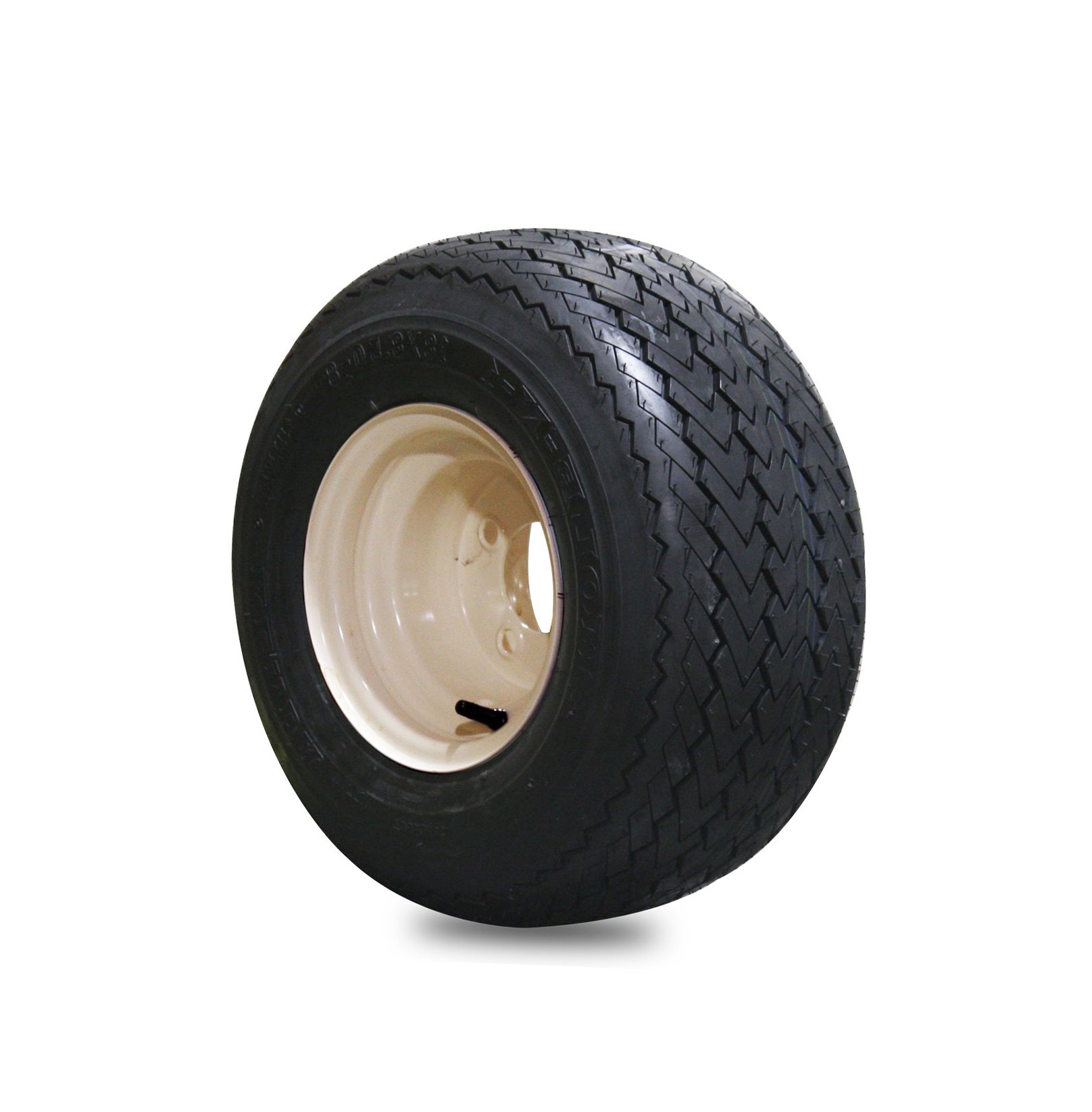 EZGO 18x8.50-8 Hole-N-One Kenda Tire with Tan Wheel Assembly