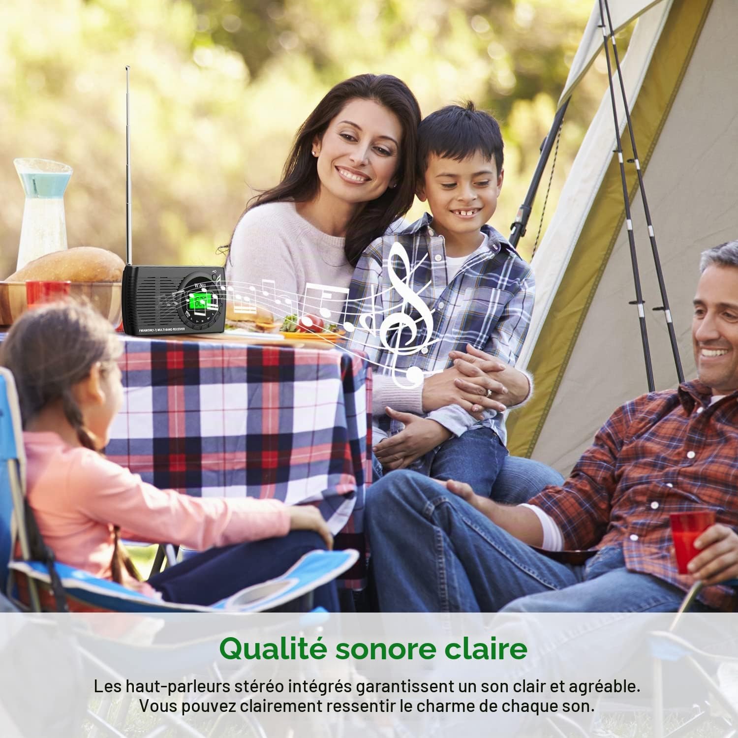 Tendak Petite Radio Portable FM/AM (MW) /SW, Transistor Radio avec Une Excellente Réception et Une Qualité Sonore Elevée, Mini Radio avec Connexion Timed/Casque