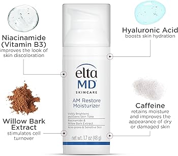 Amazon.com: EltaMD AM Restore Face Moisturizer for Women and Men