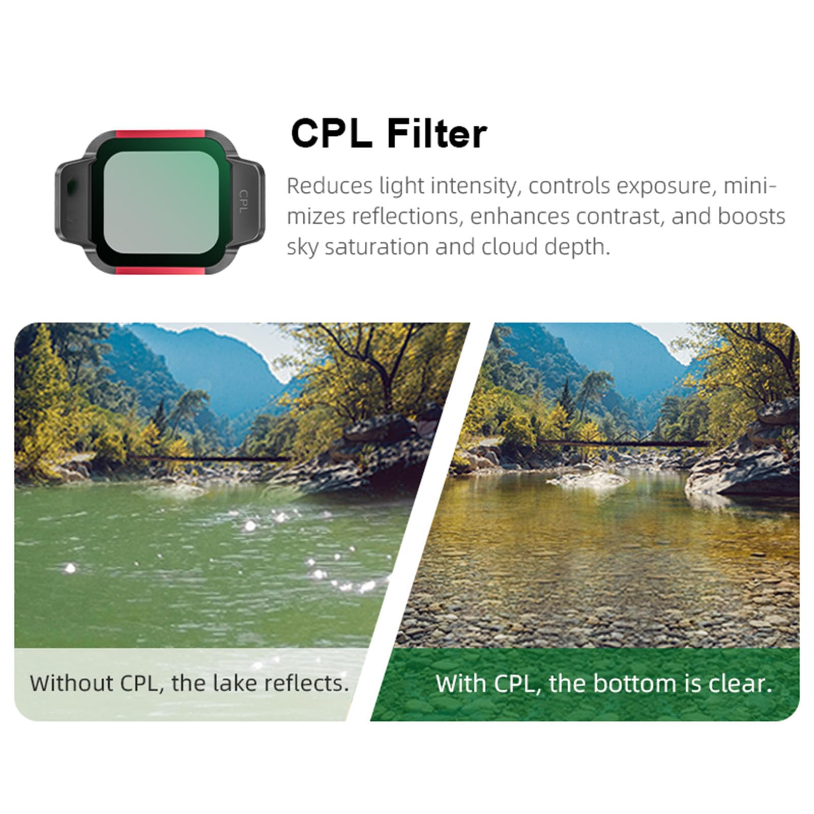 CPL zestaw filtrów UV ND do akcesoriów do dronów DJI Flip, ND16+32+64+128+CPL+UV, zestaw filtrów obiektywu drona, 6 szt. wielowarstwowy filtr optyczny HD kompatybilny z DJI Flip