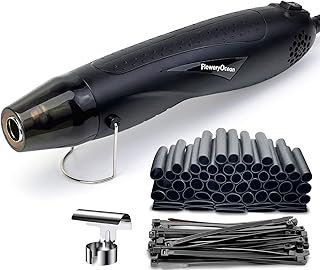 350W Mini Heat Gun,UL Certification,Dual Temp 392°F/662°F 6.56Ft Cable Fast Heating Hot Air Gun With 55 Pcs 4:1 Heat Shrink Tube,For Wire & Cable Repair,Crafts,Epoxy Resin,Shrink Wrapping