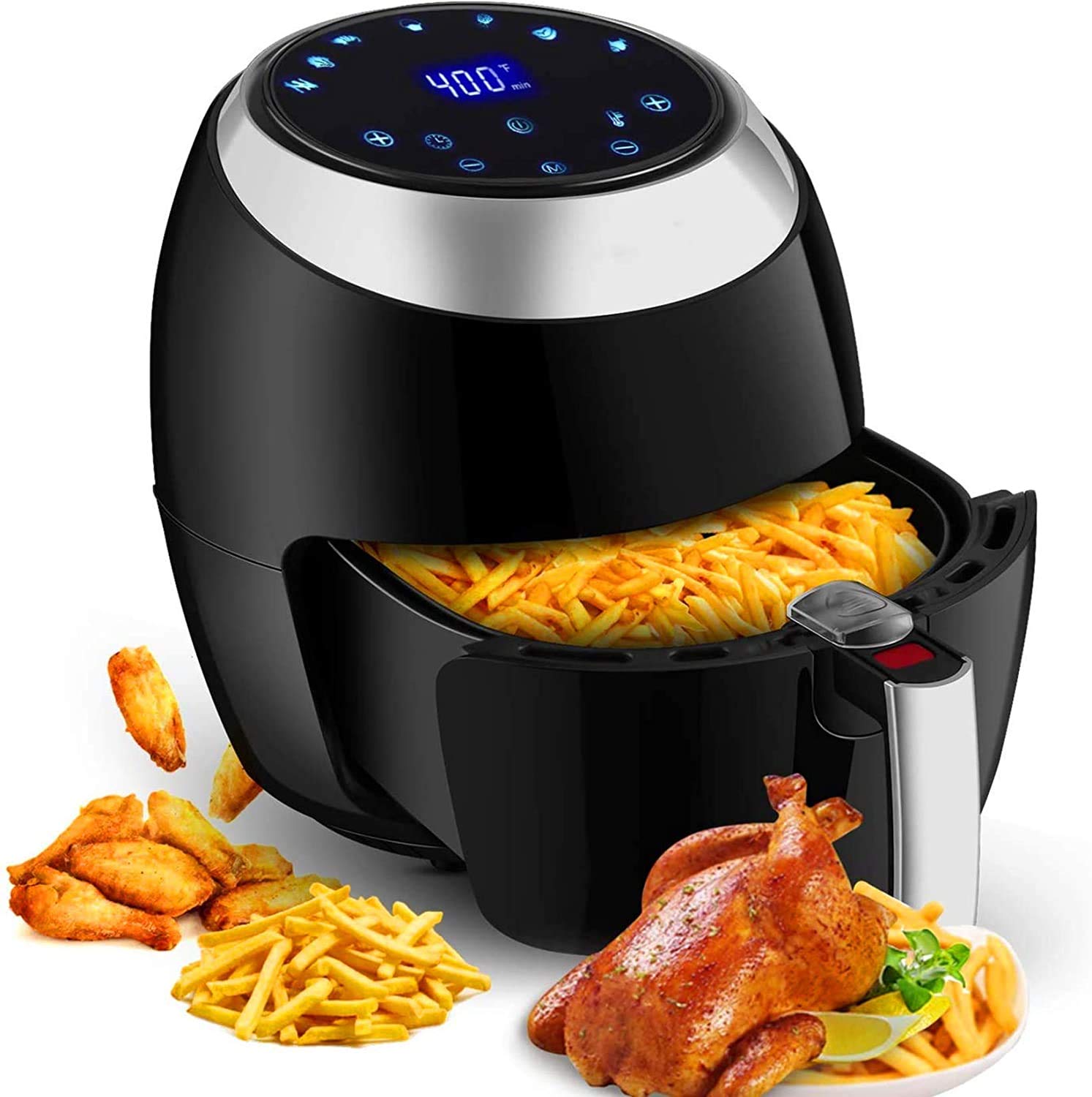 Buy TOOLUCK Air Fryer, 6.8 Quart Fry Air Fryer, Hot Air Oven Oilless