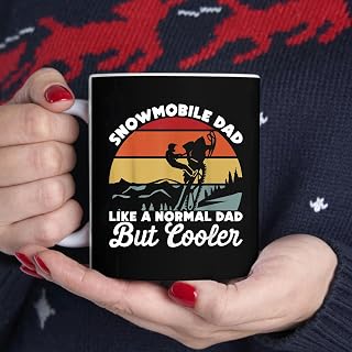 Snowmobile Dad But Cooler Snowmobiling Motor Sled Rider BlackMug, Tea Mug, Tea Cup, Coffee Cup